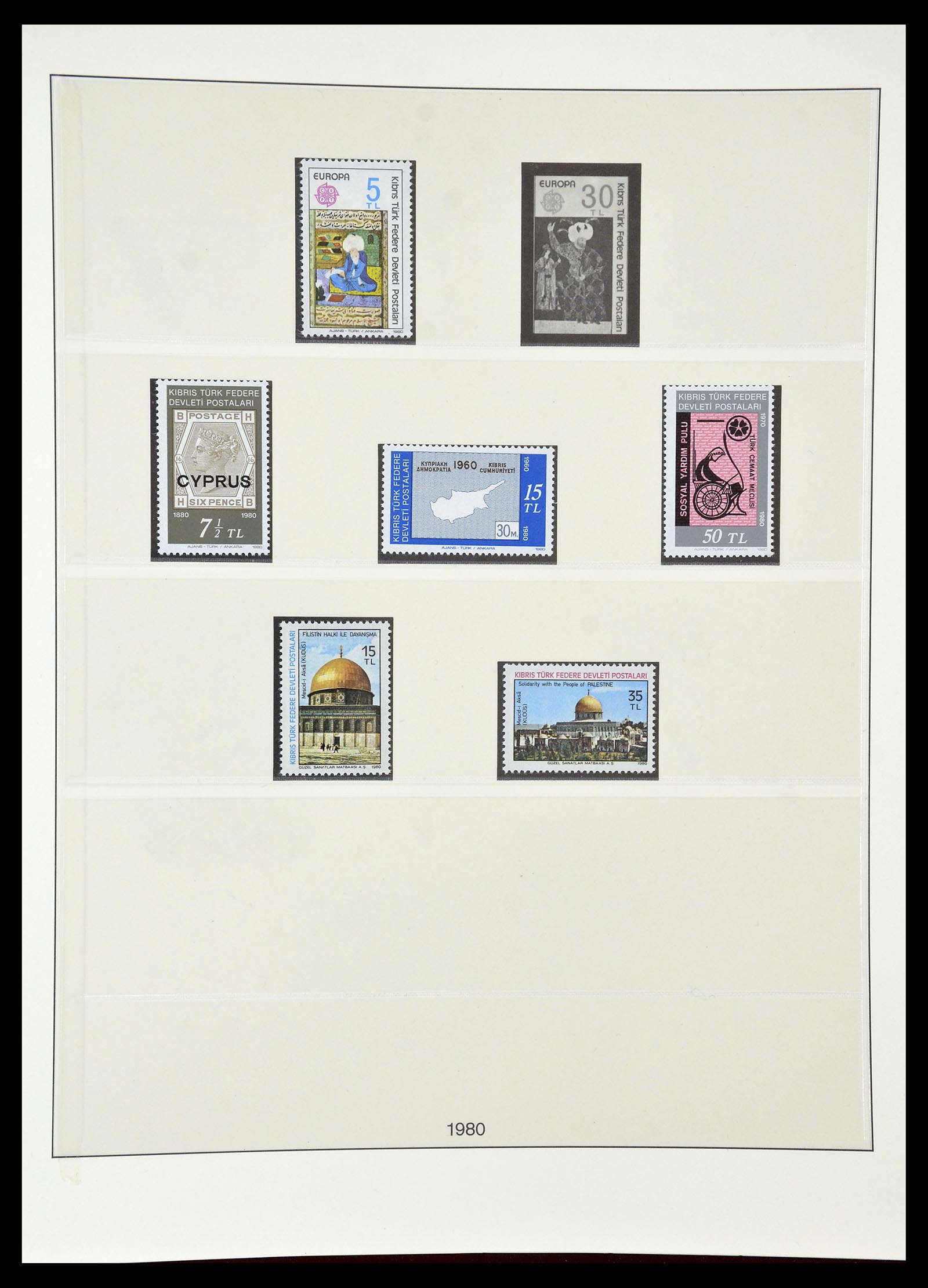 34796 060 - Postzegelverzameling 34796 Cyprus 1960-1984.