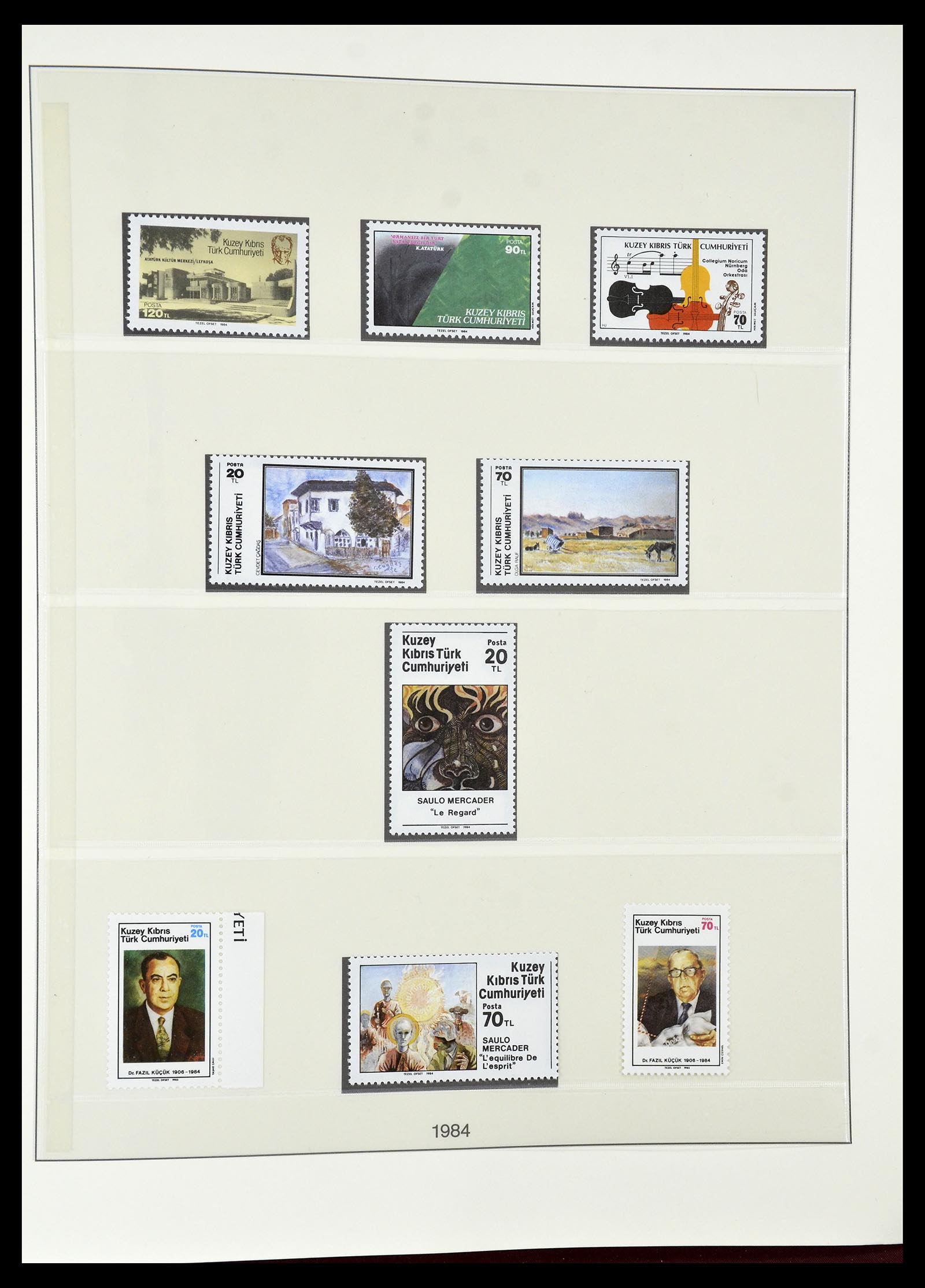 34796 068 - Postzegelverzameling 34796 Cyprus 1960-1984.