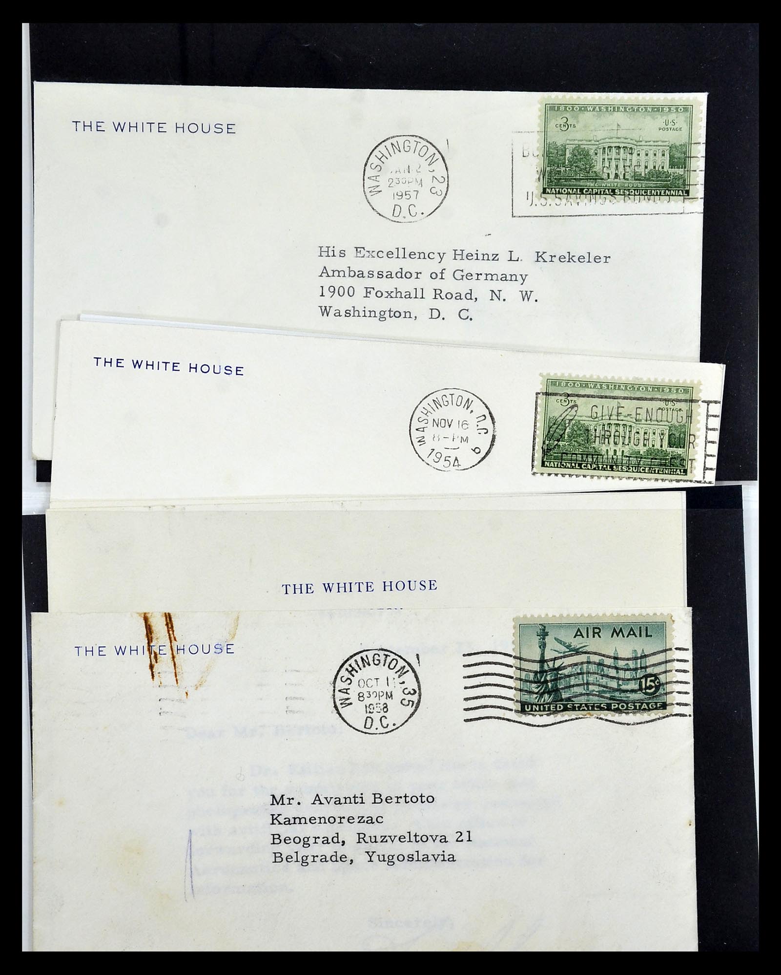 34801 005 - Postzegelverzameling 34801 USA dienst brieven 1840-2000.
