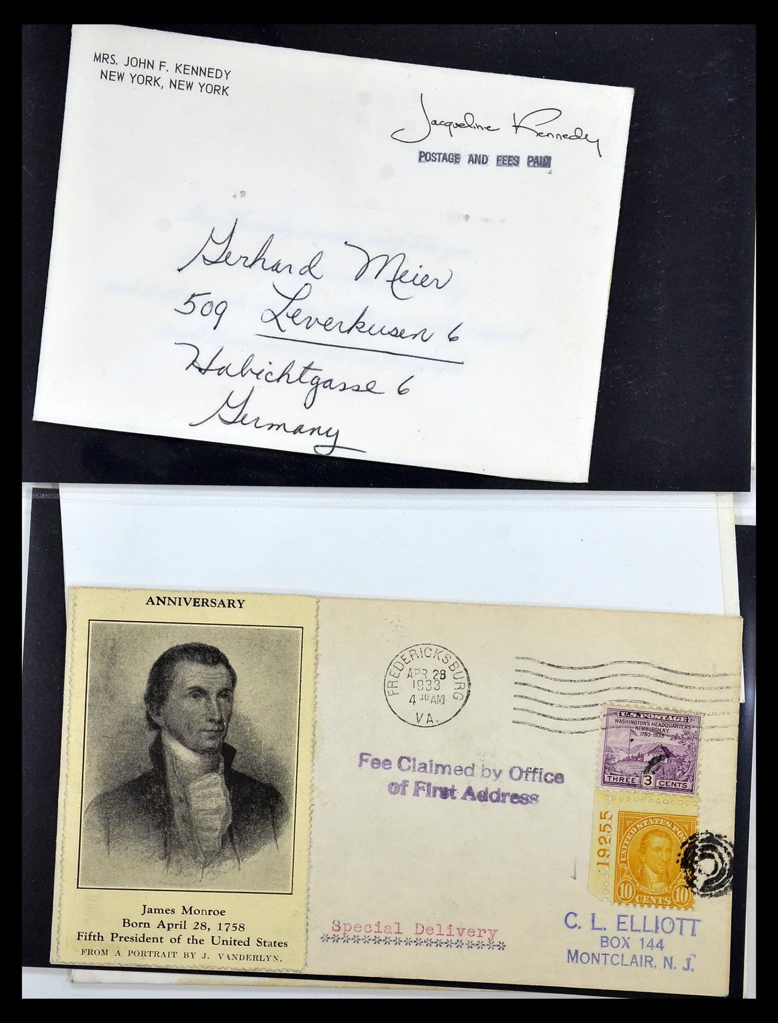 34801 006 - Postzegelverzameling 34801 USA dienst brieven 1840-2000.