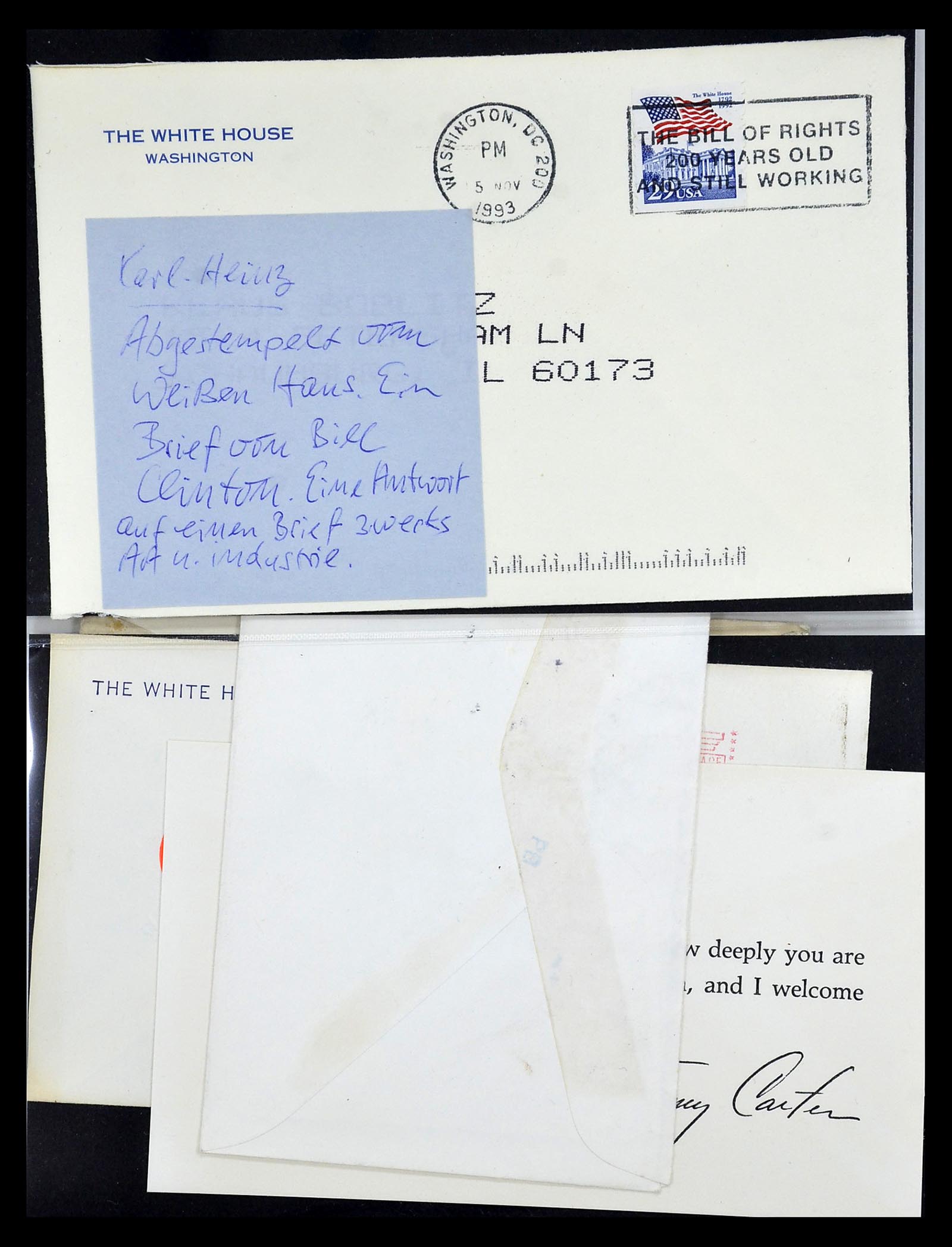 34801 008 - Postzegelverzameling 34801 USA dienst brieven 1840-2000.