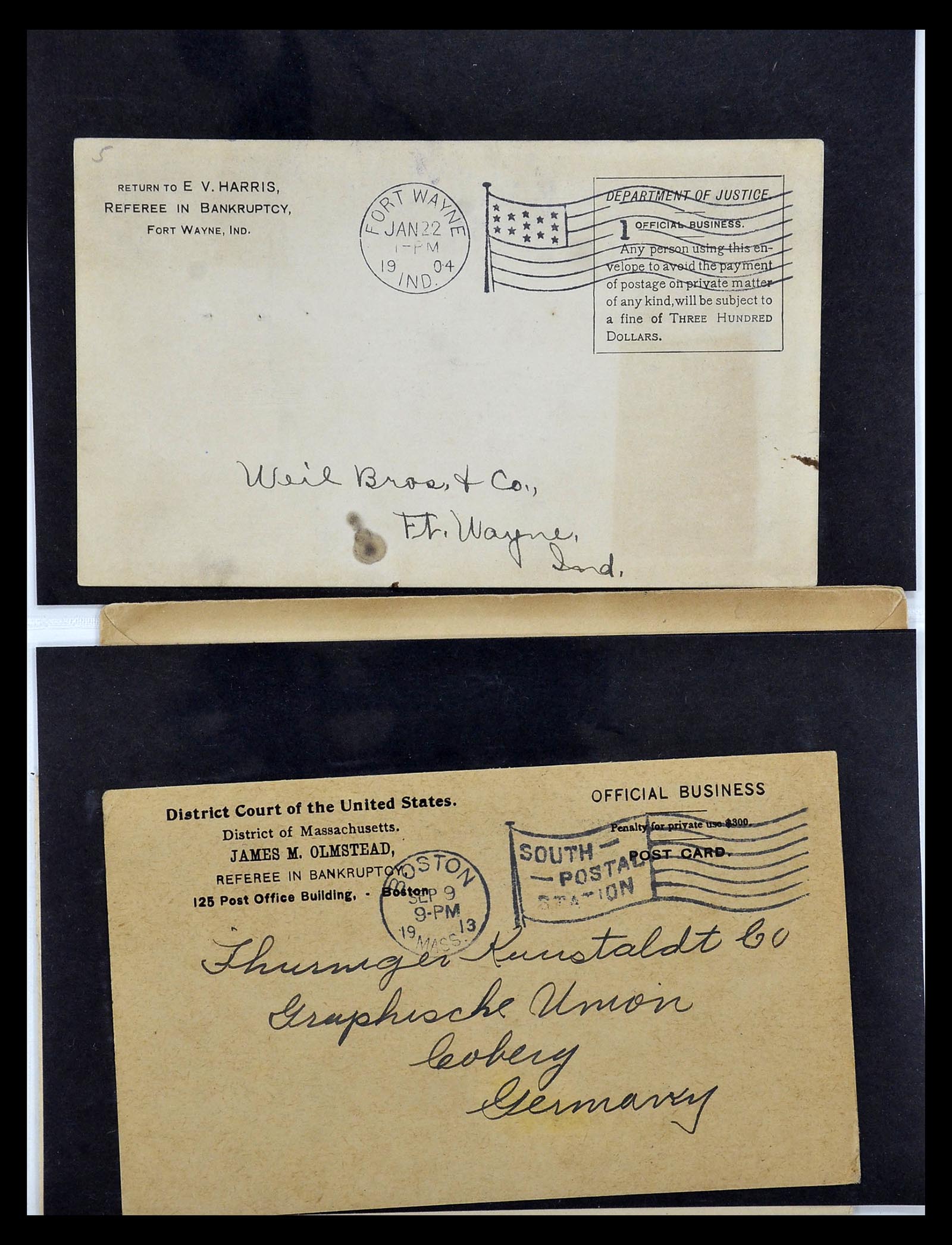 34801 017 - Postzegelverzameling 34801 USA dienst brieven 1840-2000.