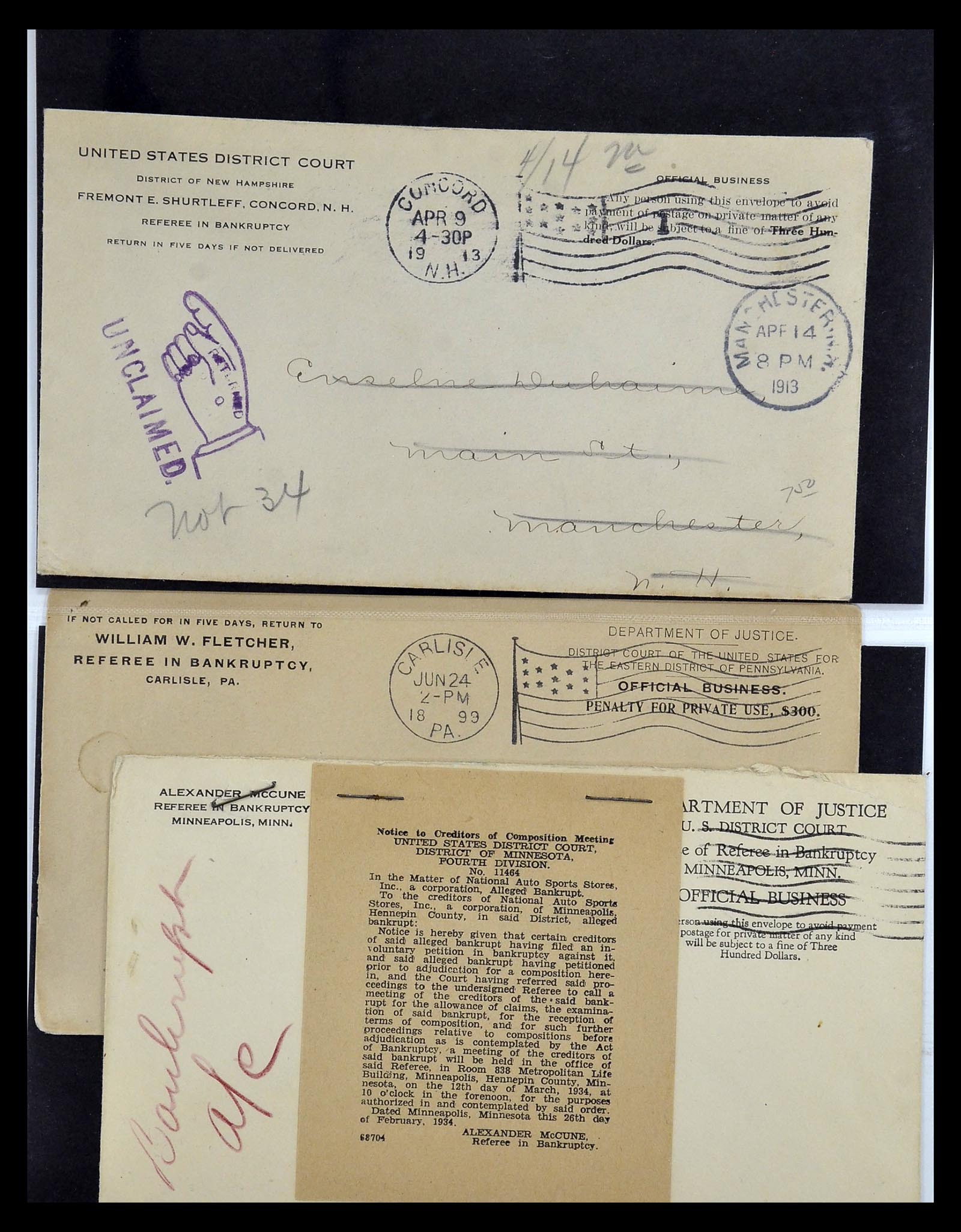 34801 018 - Postzegelverzameling 34801 USA dienst brieven 1840-2000.