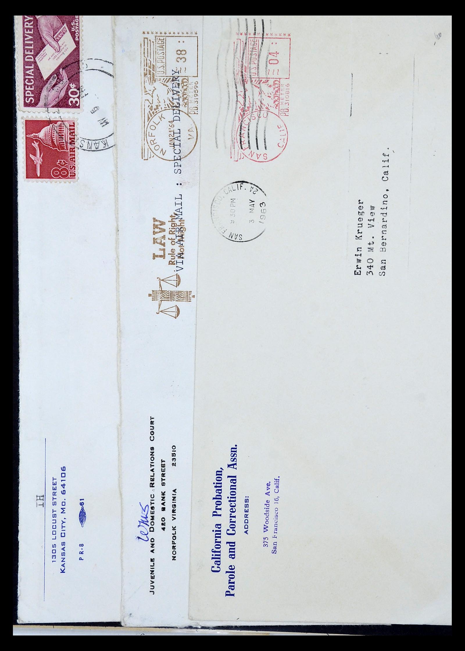 34801 032 - Postzegelverzameling 34801 USA dienst brieven 1840-2000.
