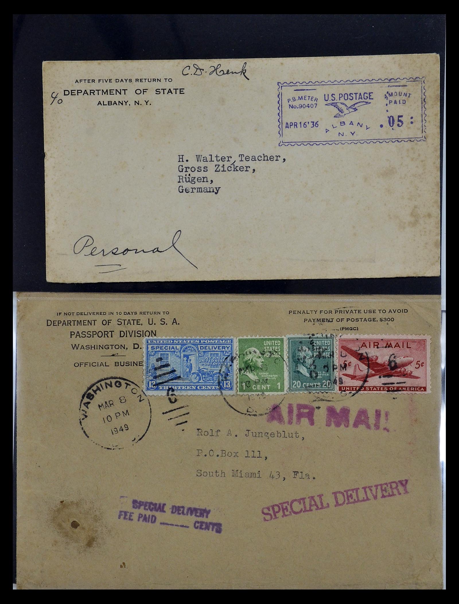 34801 041 - Postzegelverzameling 34801 USA dienst brieven 1840-2000.