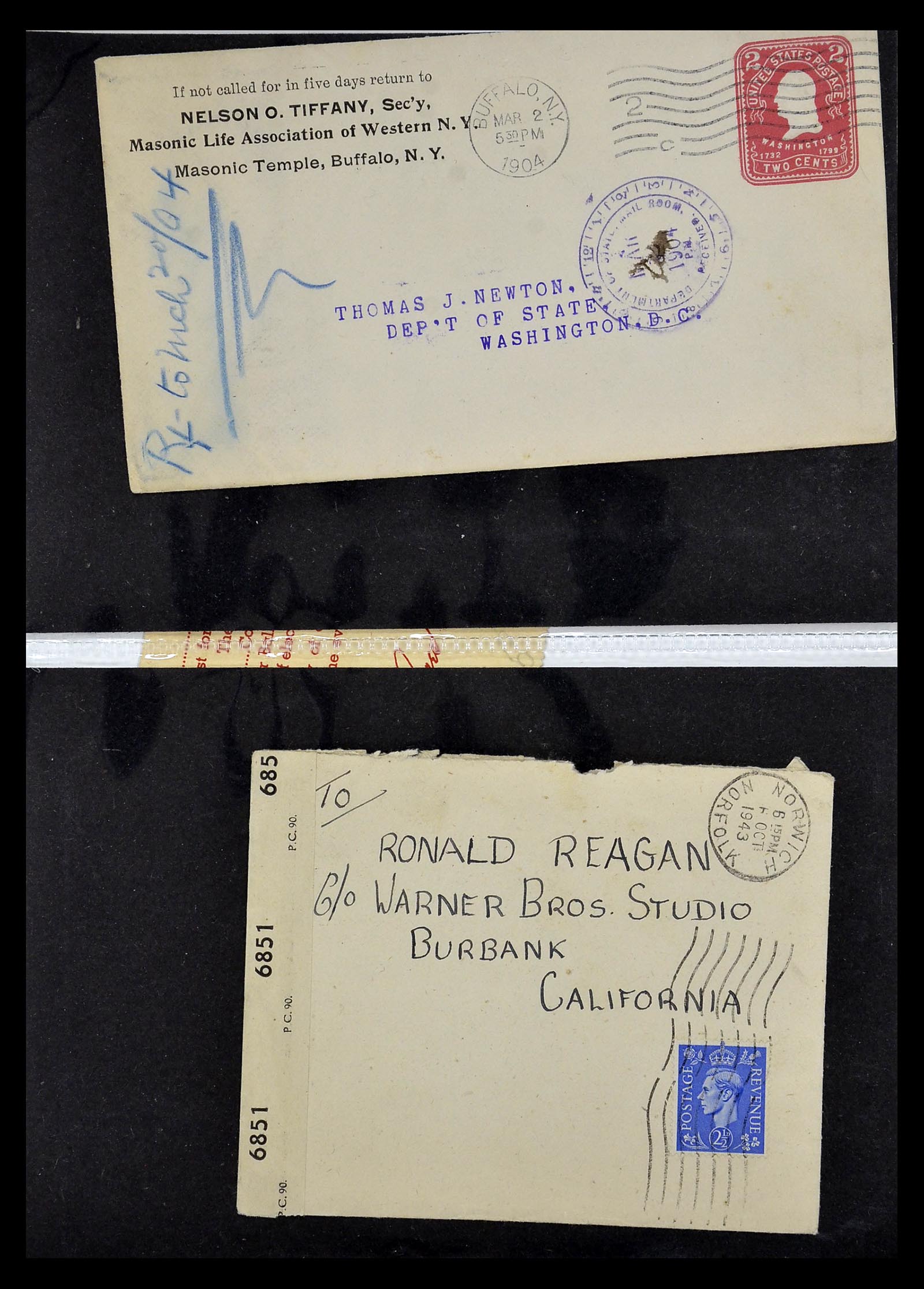 34801 051 - Postzegelverzameling 34801 USA dienst brieven 1840-2000.
