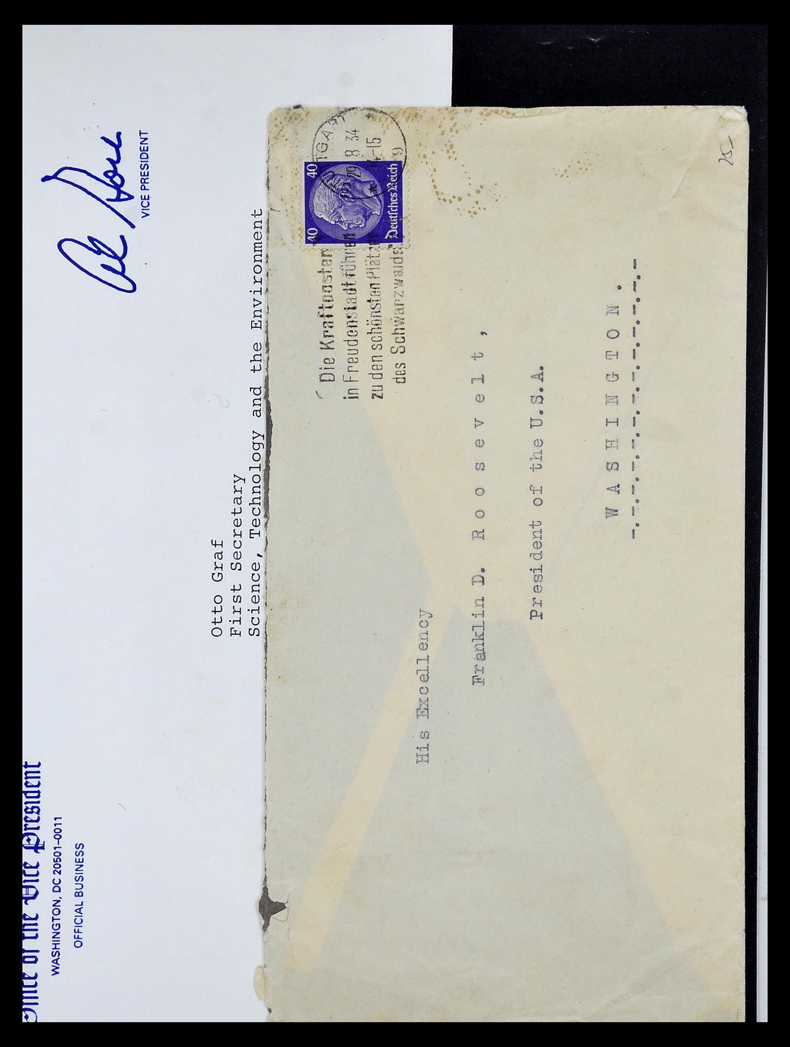 34801 052 - Postzegelverzameling 34801 USA dienst brieven 1840-2000.