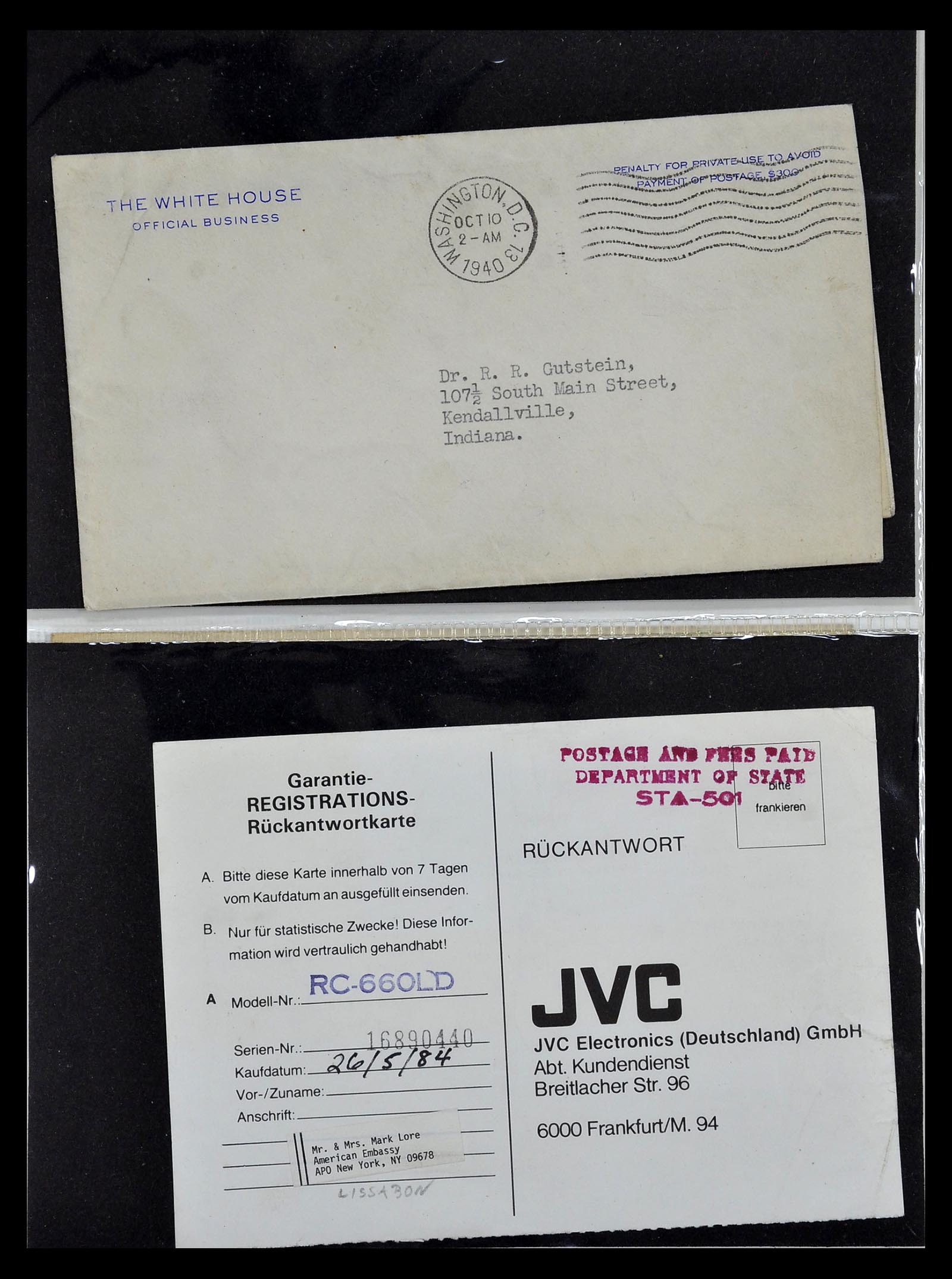 34801 057 - Postzegelverzameling 34801 USA dienst brieven 1840-2000.