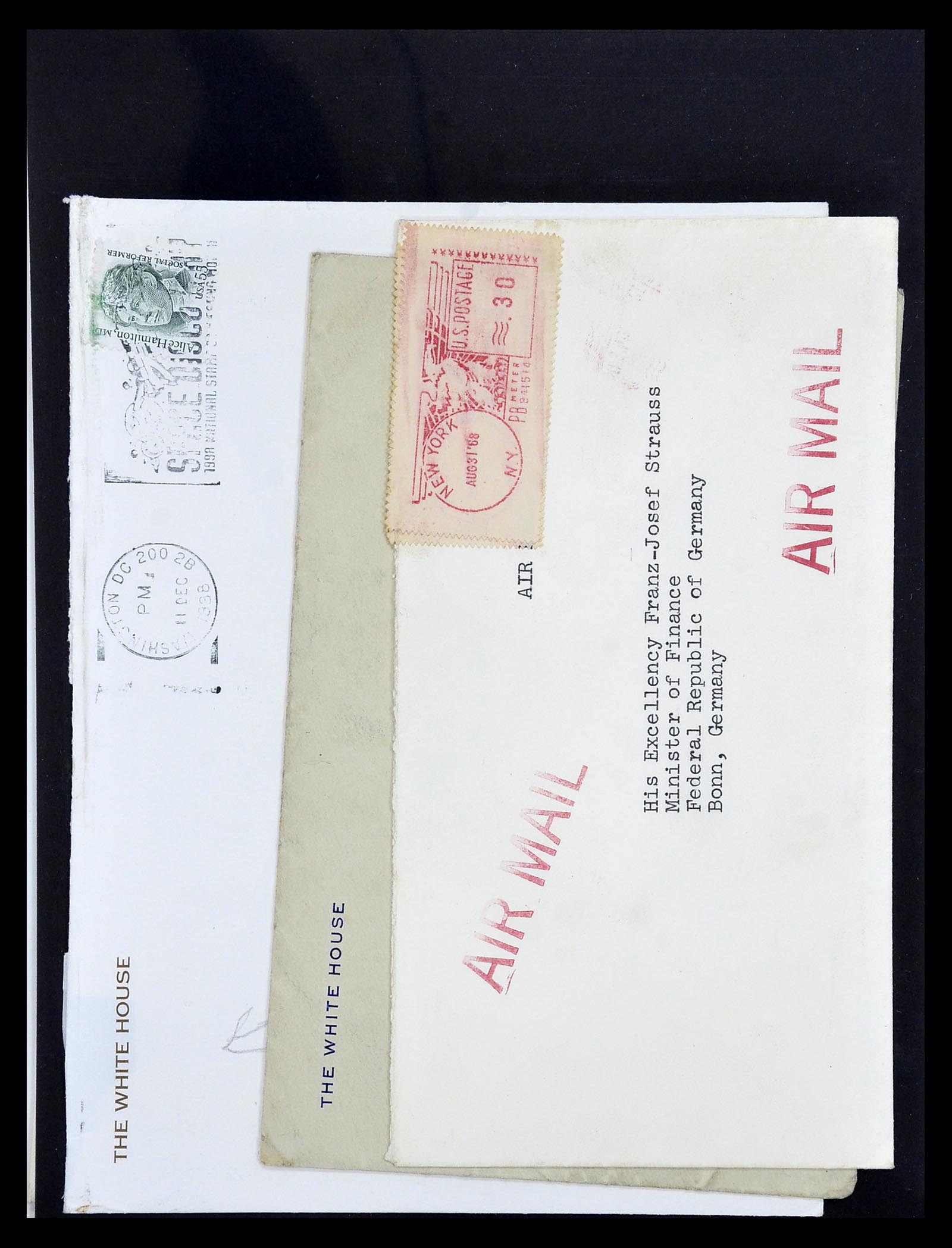 34801 059 - Postzegelverzameling 34801 USA dienst brieven 1840-2000.