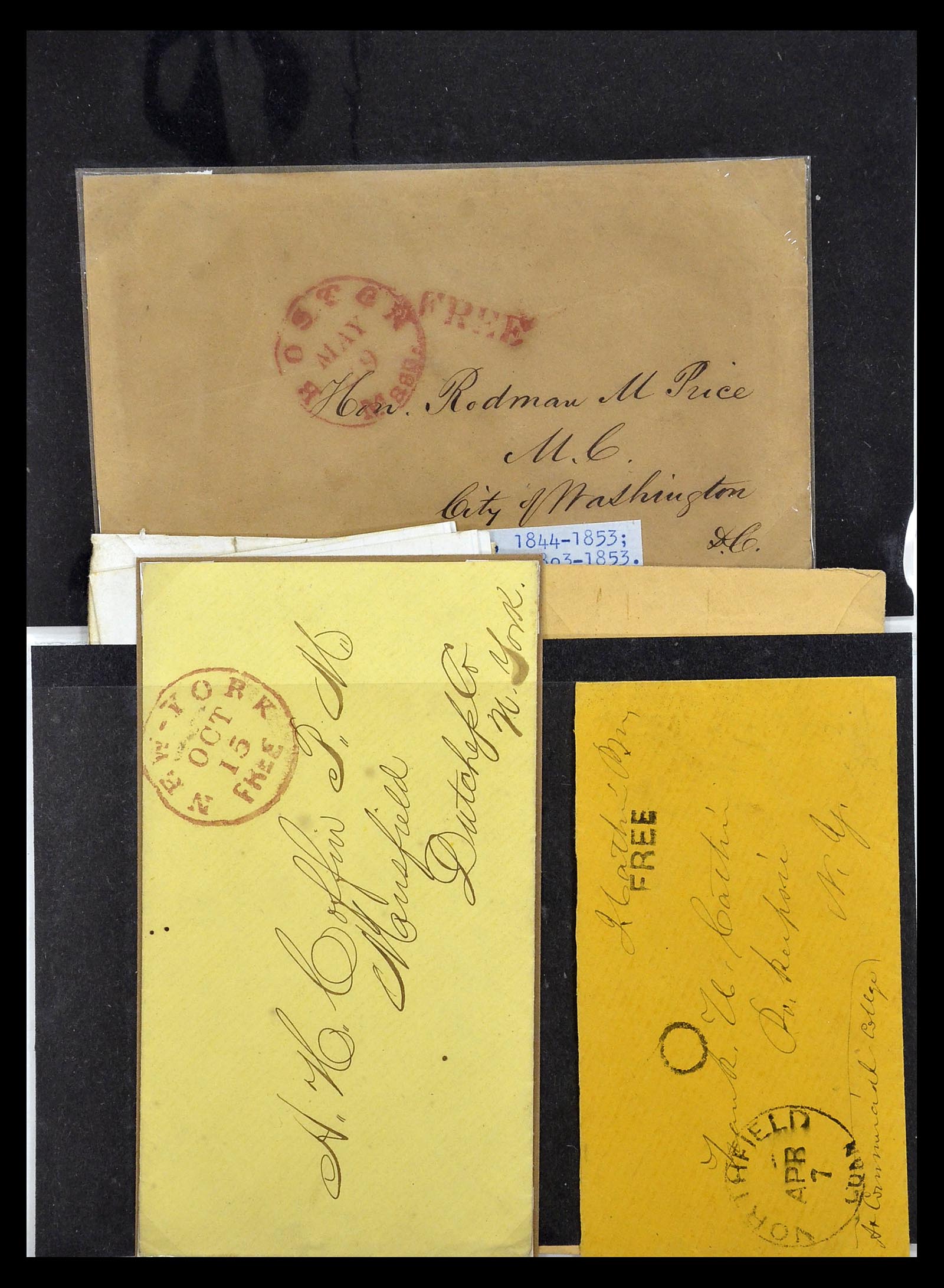 34801 064 - Postzegelverzameling 34801 USA dienst brieven 1840-2000.