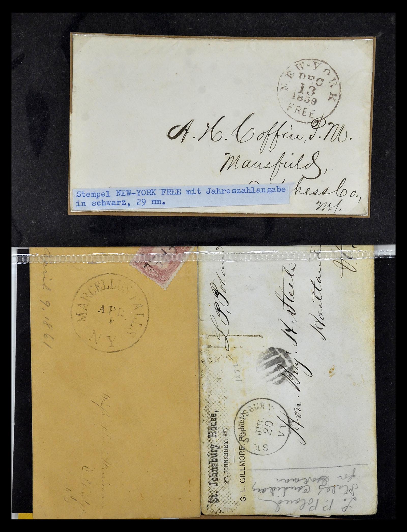 34801 065 - Postzegelverzameling 34801 USA dienst brieven 1840-2000.