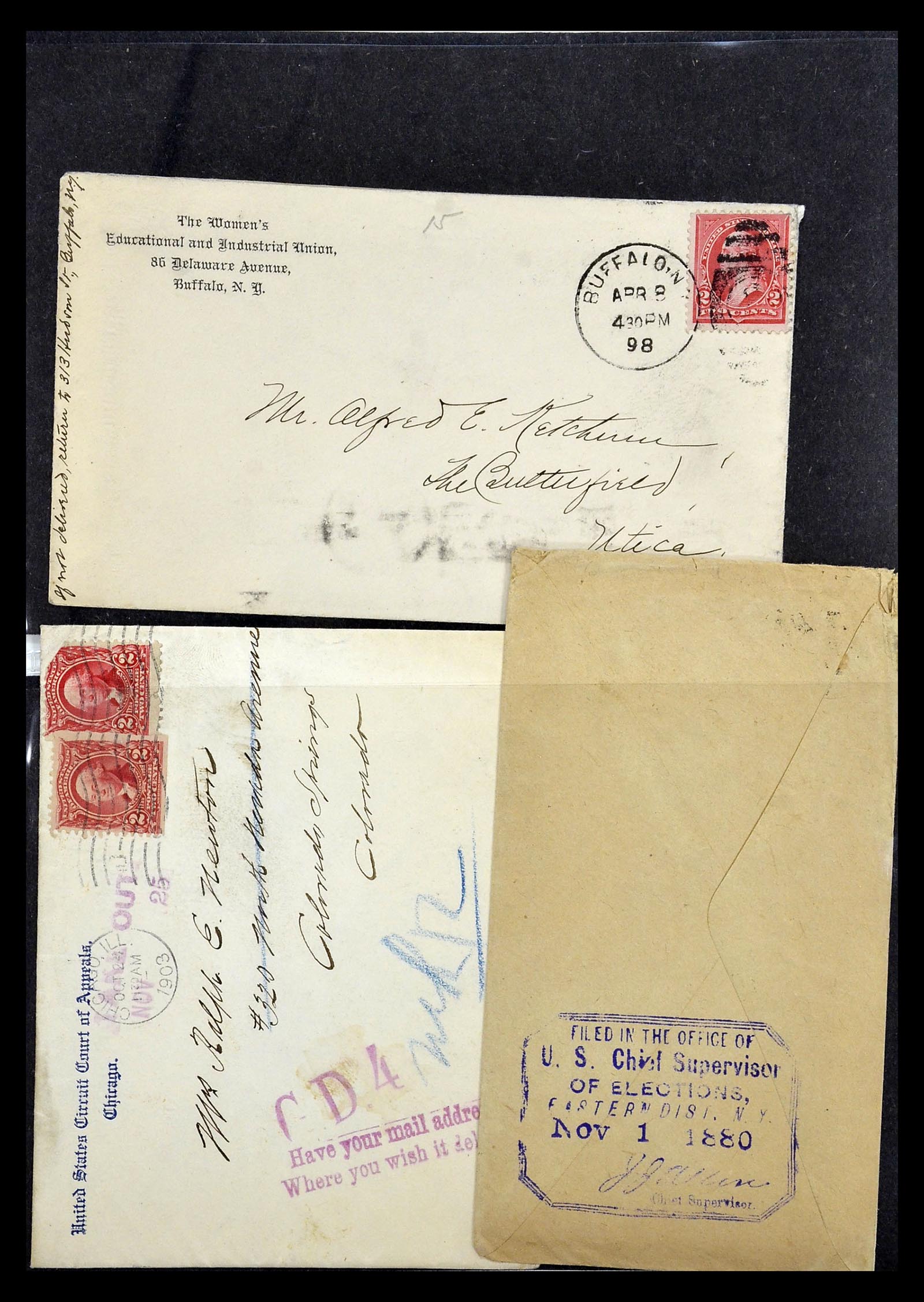 34801 068 - Postzegelverzameling 34801 USA dienst brieven 1840-2000.