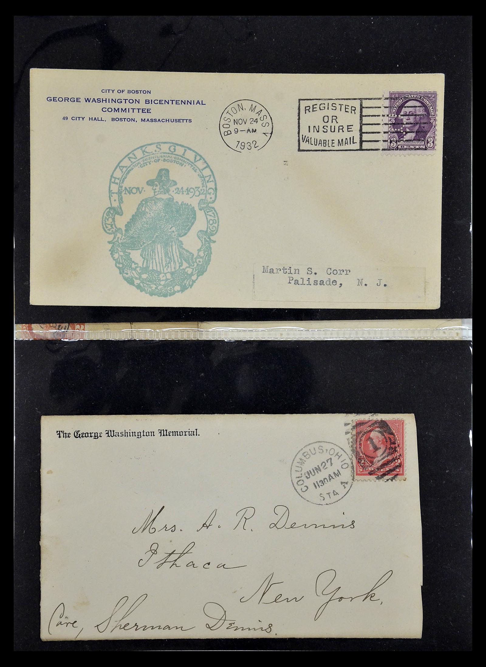 34801 069 - Postzegelverzameling 34801 USA dienst brieven 1840-2000.