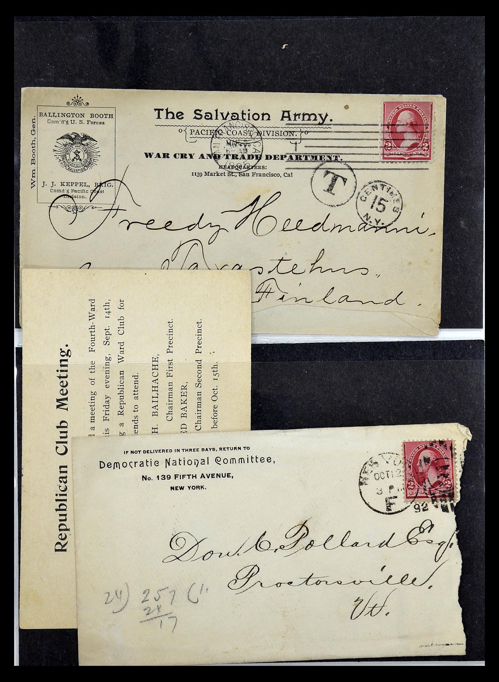 34801 070 - Postzegelverzameling 34801 USA dienst brieven 1840-2000.