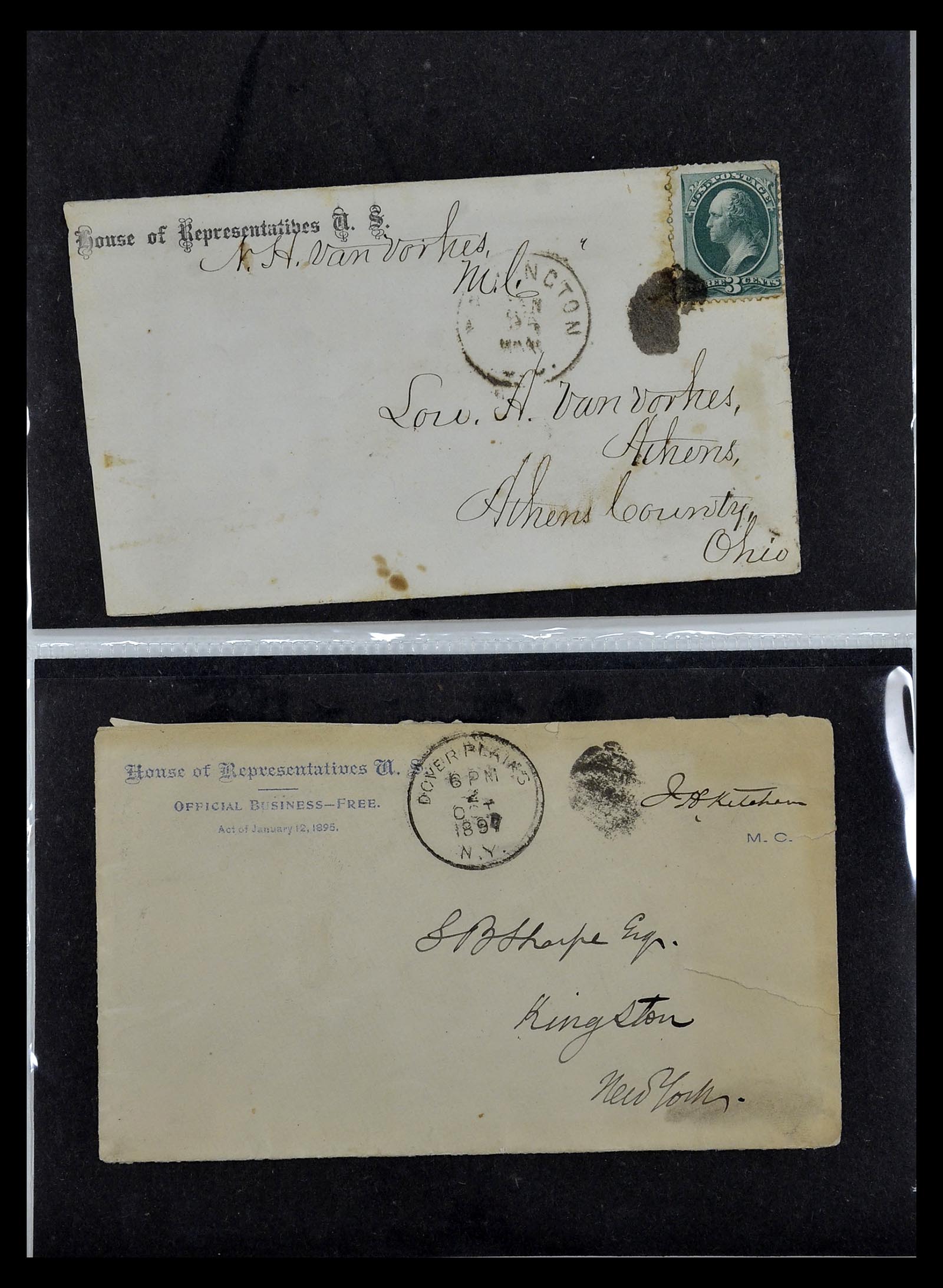 34801 074 - Postzegelverzameling 34801 USA dienst brieven 1840-2000.