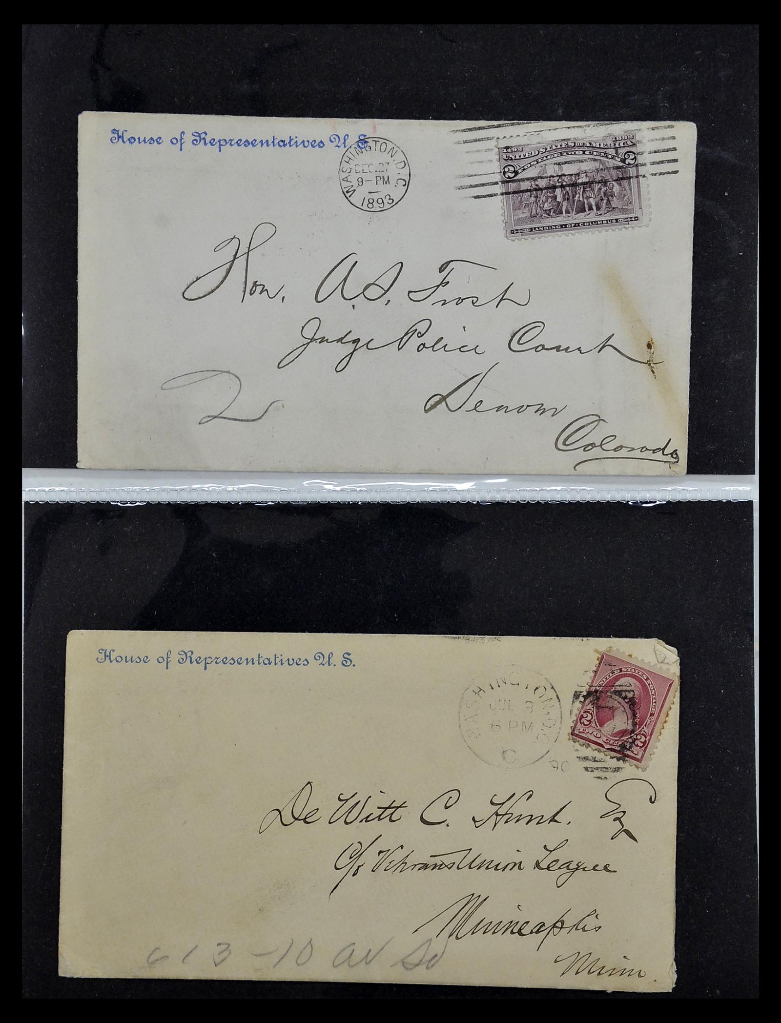 34801 075 - Postzegelverzameling 34801 USA dienst brieven 1840-2000.