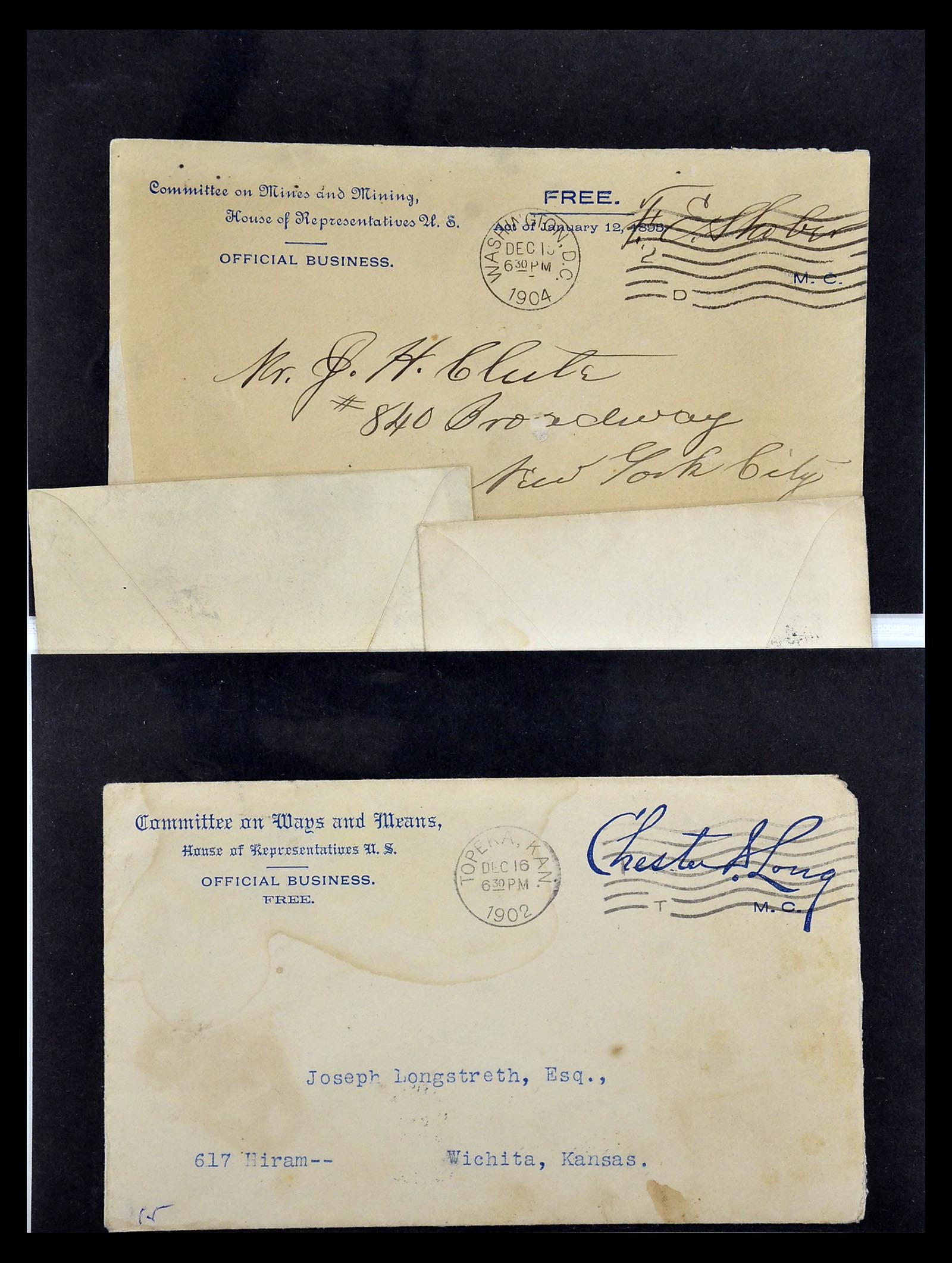 34801 078 - Postzegelverzameling 34801 USA dienst brieven 1840-2000.