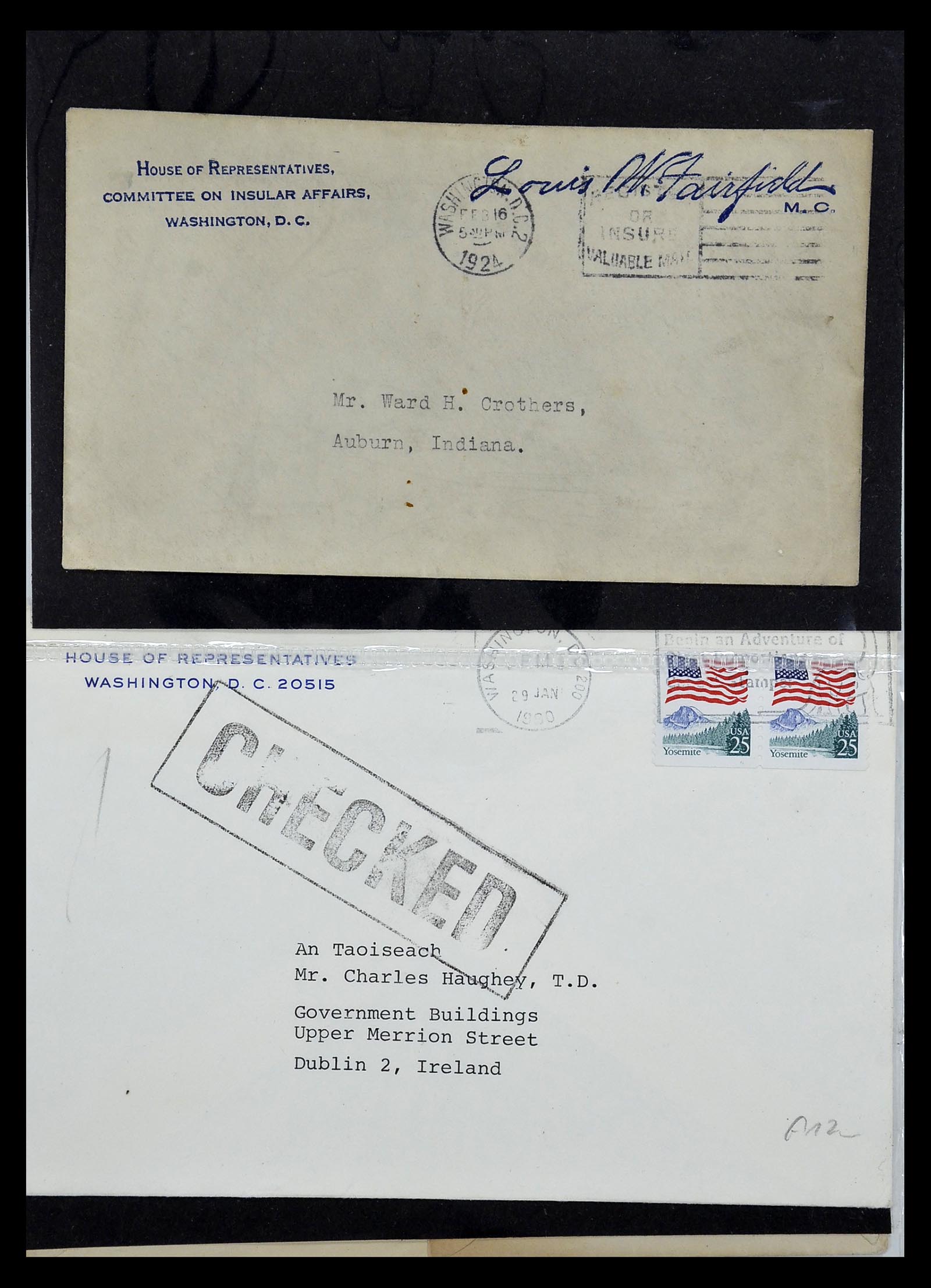 34801 081 - Postzegelverzameling 34801 USA dienst brieven 1840-2000.