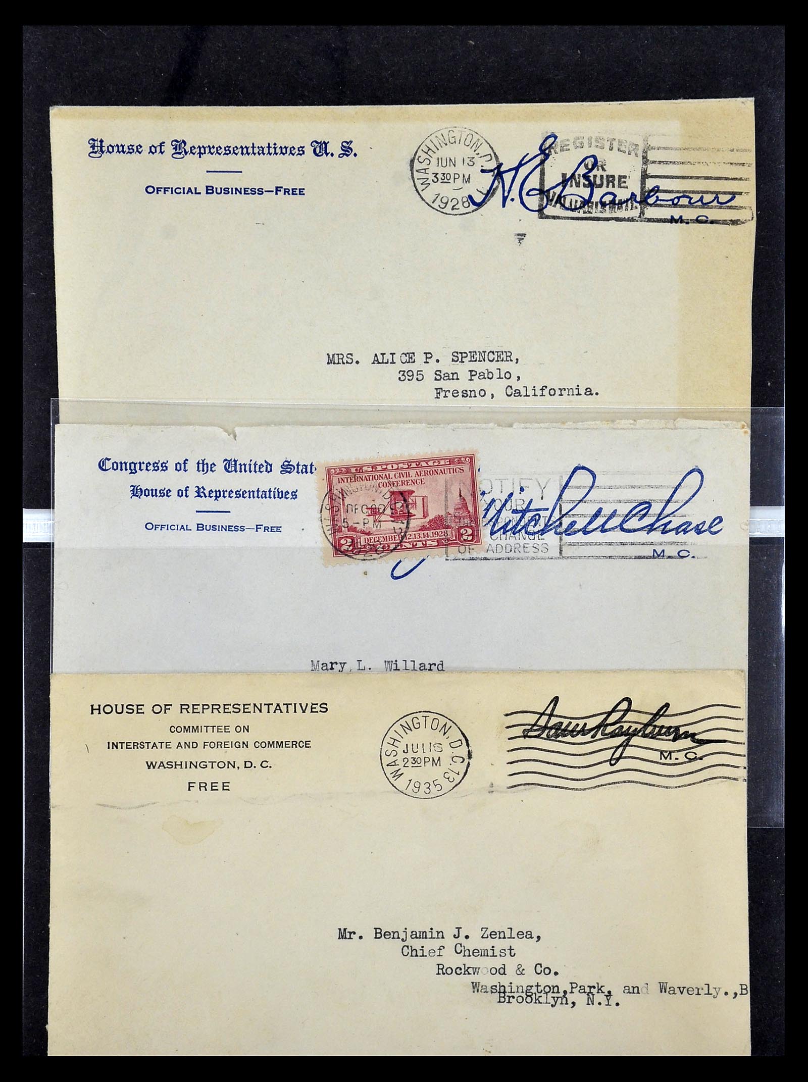 34801 082 - Postzegelverzameling 34801 USA dienst brieven 1840-2000.