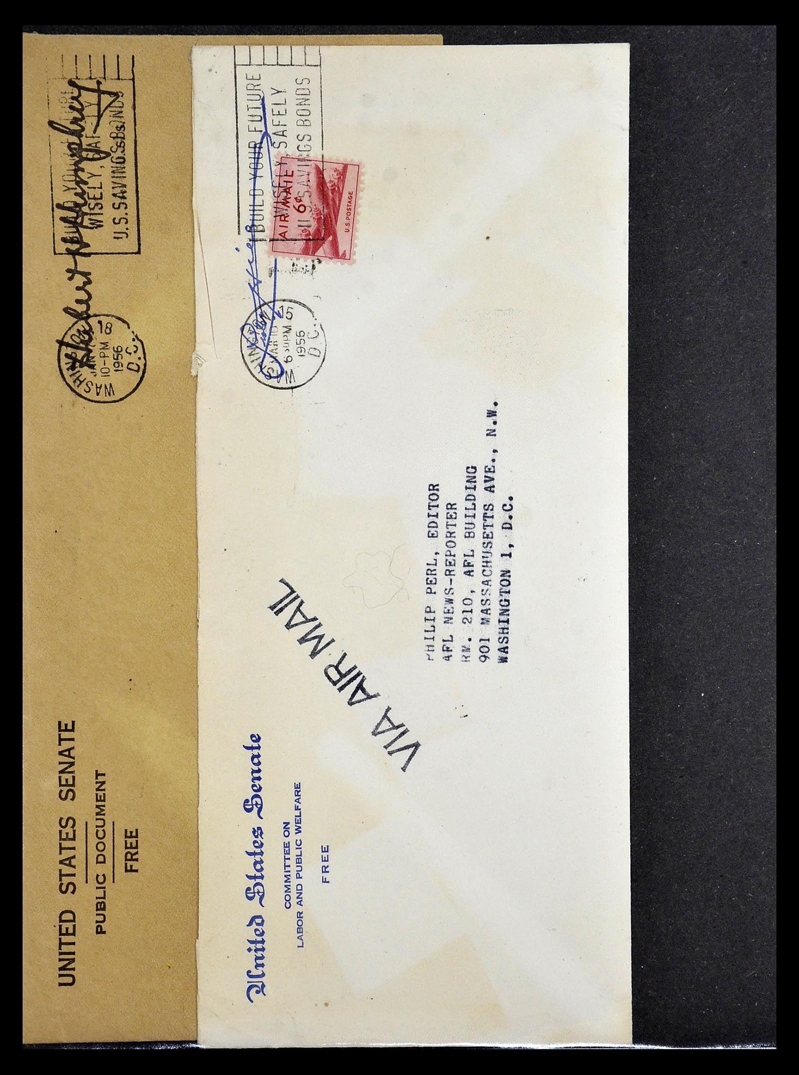 34801 121 - Postzegelverzameling 34801 USA dienst brieven 1840-2000.