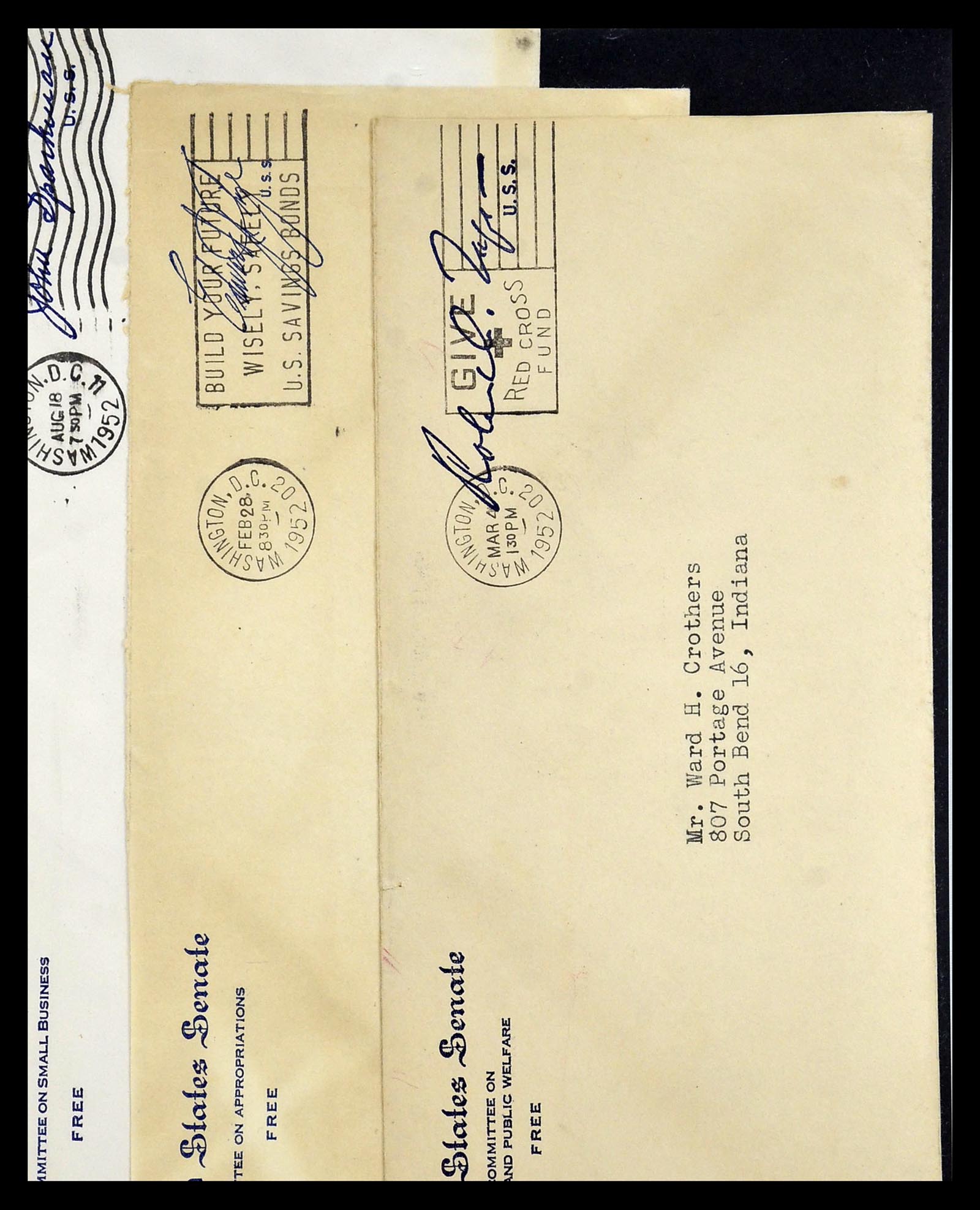 34801 124 - Postzegelverzameling 34801 USA dienst brieven 1840-2000.