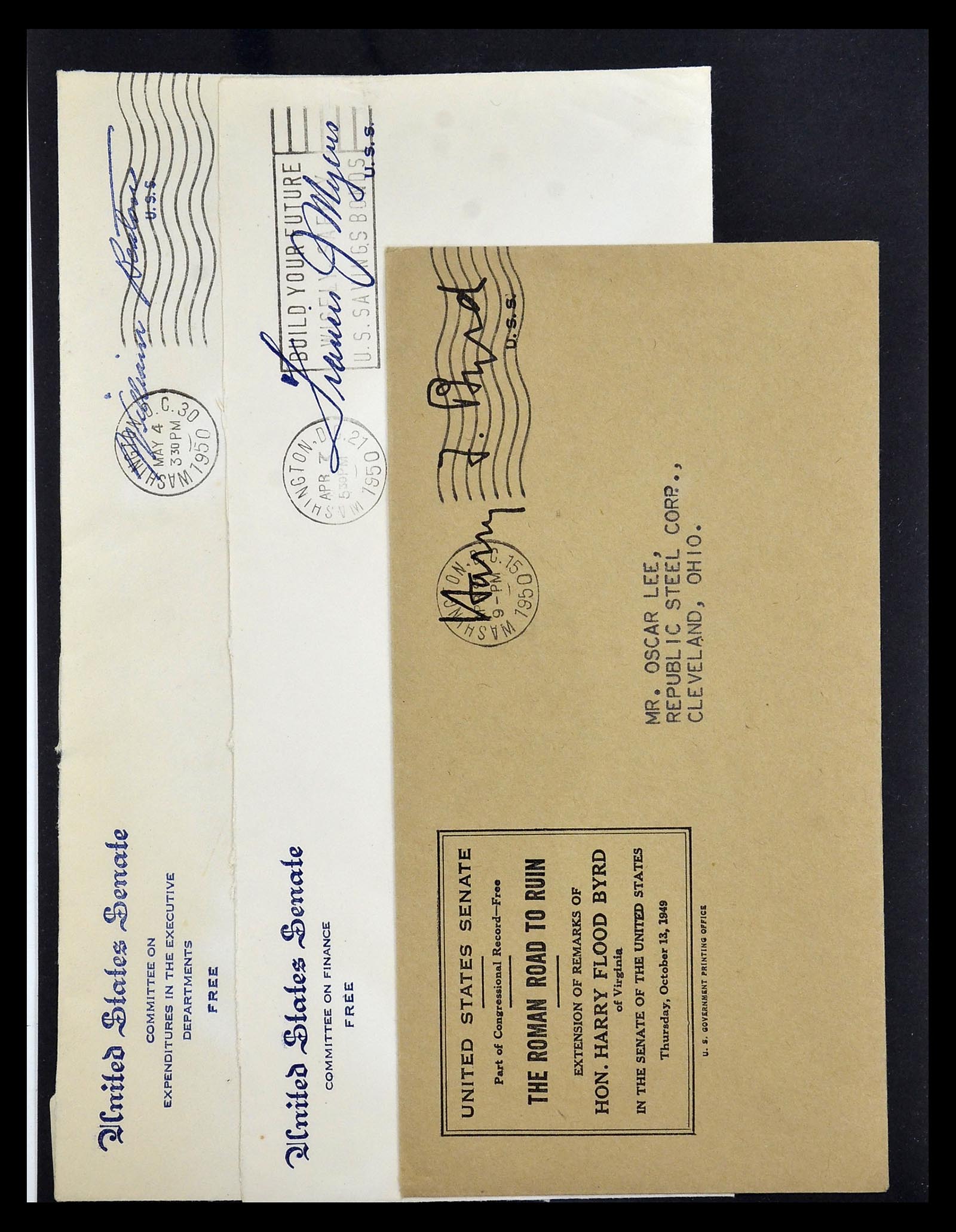 34801 126 - Postzegelverzameling 34801 USA dienst brieven 1840-2000.