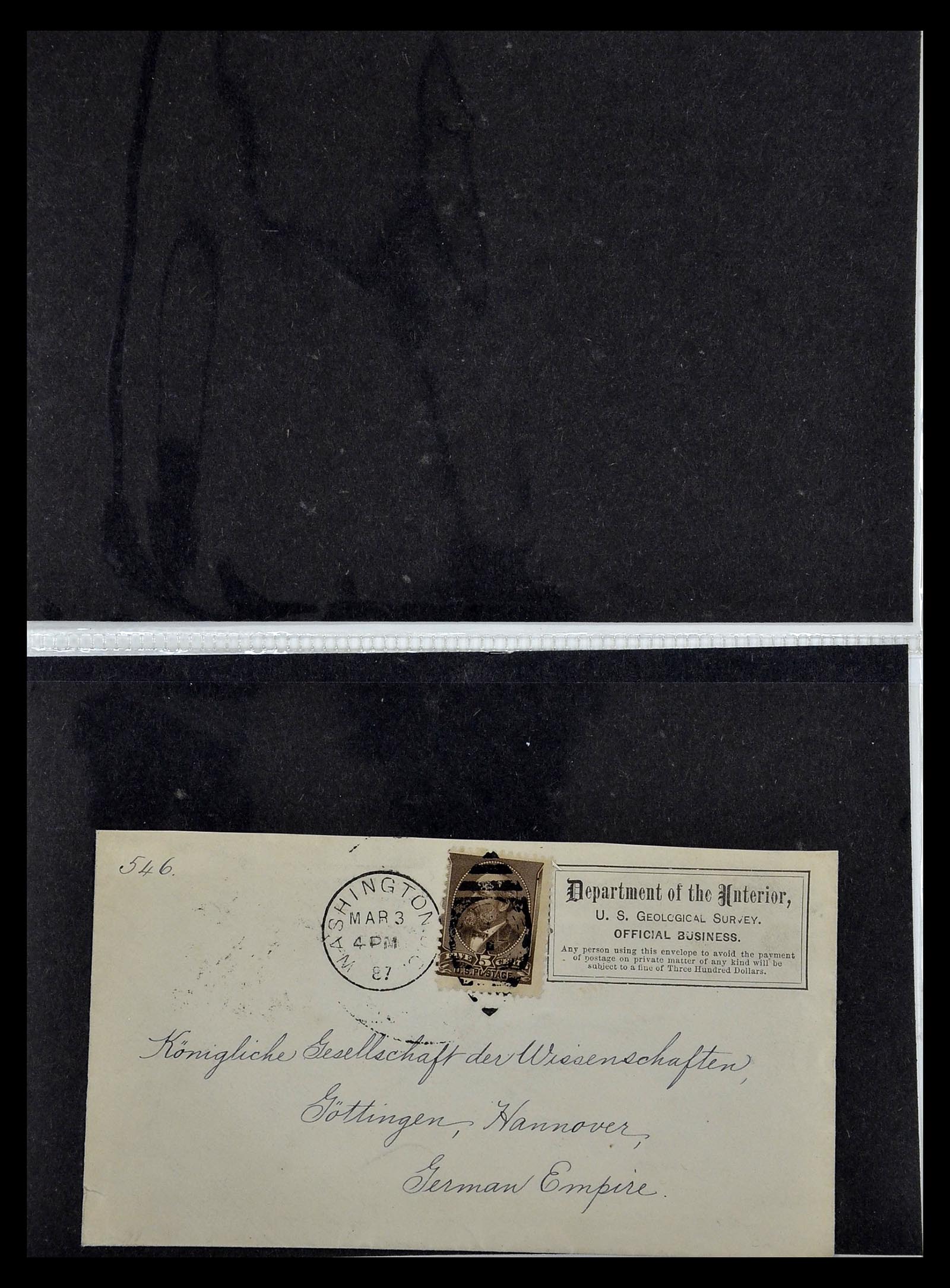 34801 141 - Postzegelverzameling 34801 USA dienst brieven 1840-2000.