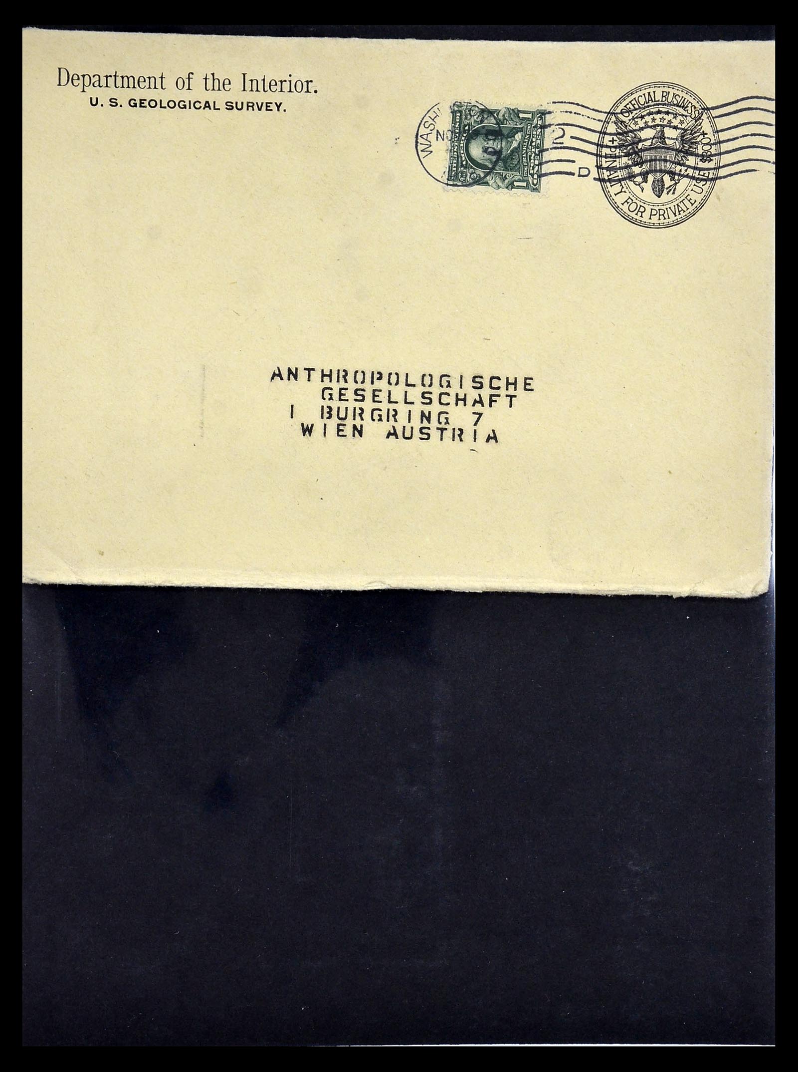 34801 145 - Postzegelverzameling 34801 USA dienst brieven 1840-2000.