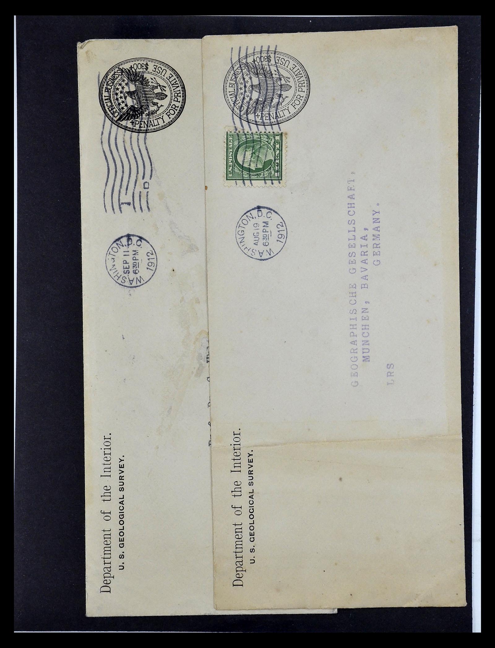 34801 148 - Stamp Collection 34801 USA service covers 1840-2000.
