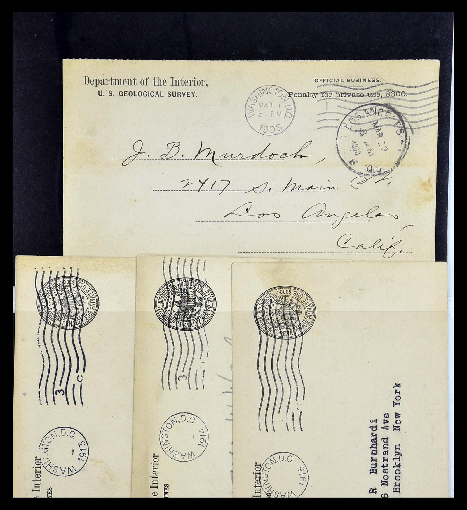 34801 150 - Postzegelverzameling 34801 USA dienst brieven 1840-2000.