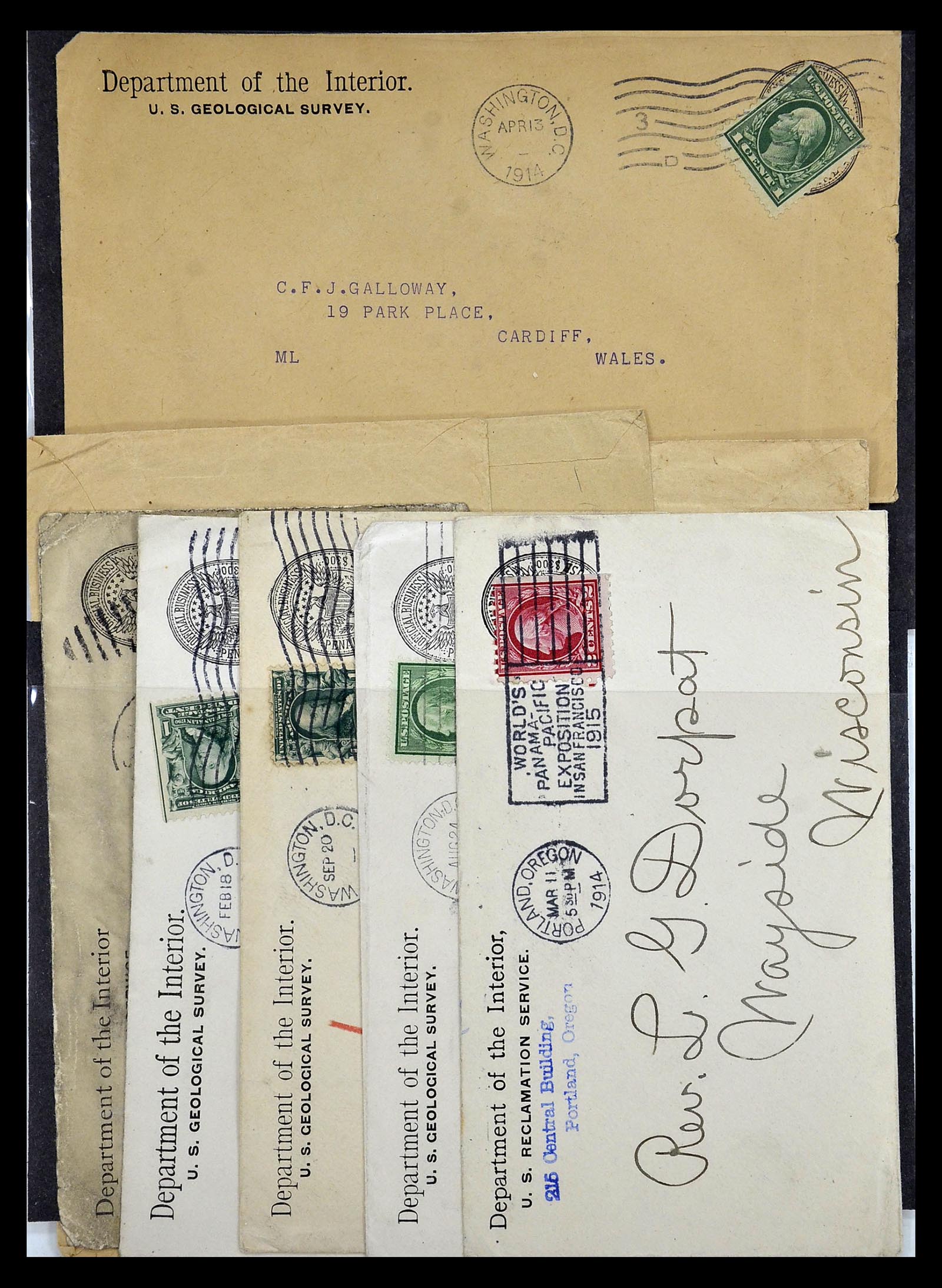 34801 152 - Postzegelverzameling 34801 USA dienst brieven 1840-2000.