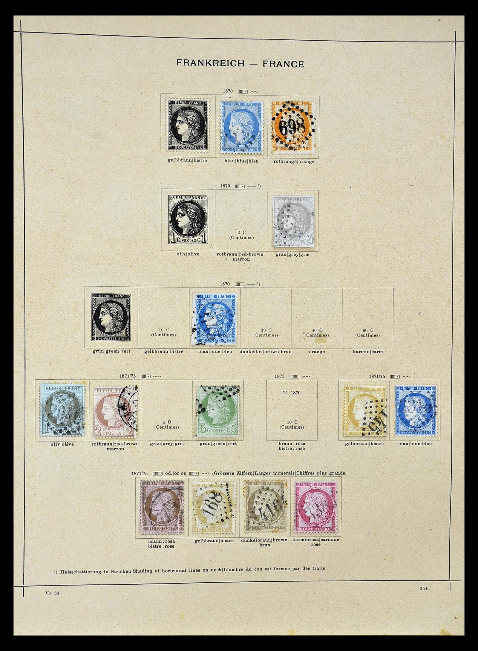 34802 003 - Postzegelverzameling 34802 Frankrijk 1849-1959.