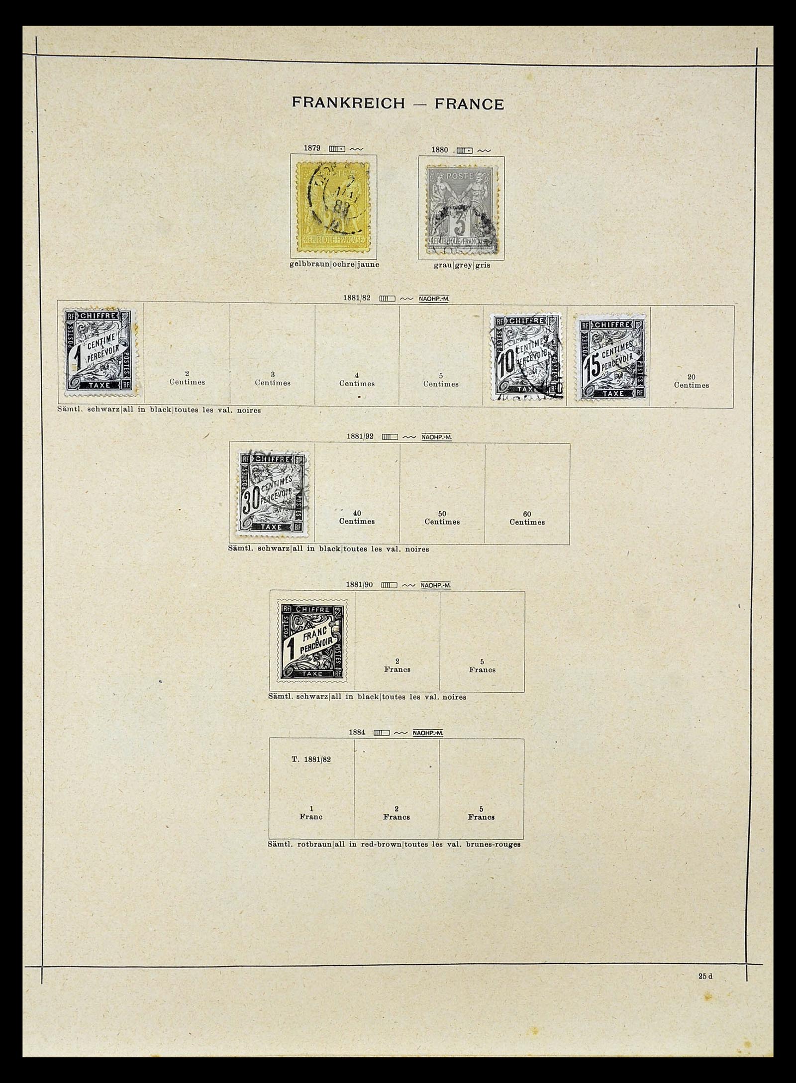 34802 005 - Postzegelverzameling 34802 Frankrijk 1849-1959.