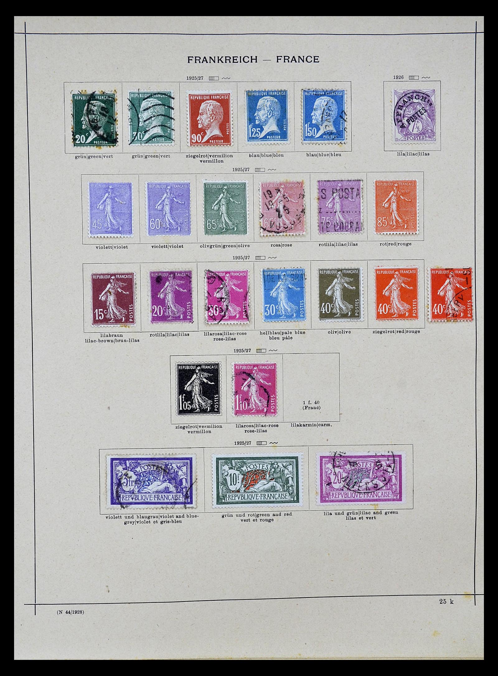 34802 011 - Postzegelverzameling 34802 Frankrijk 1849-1959.