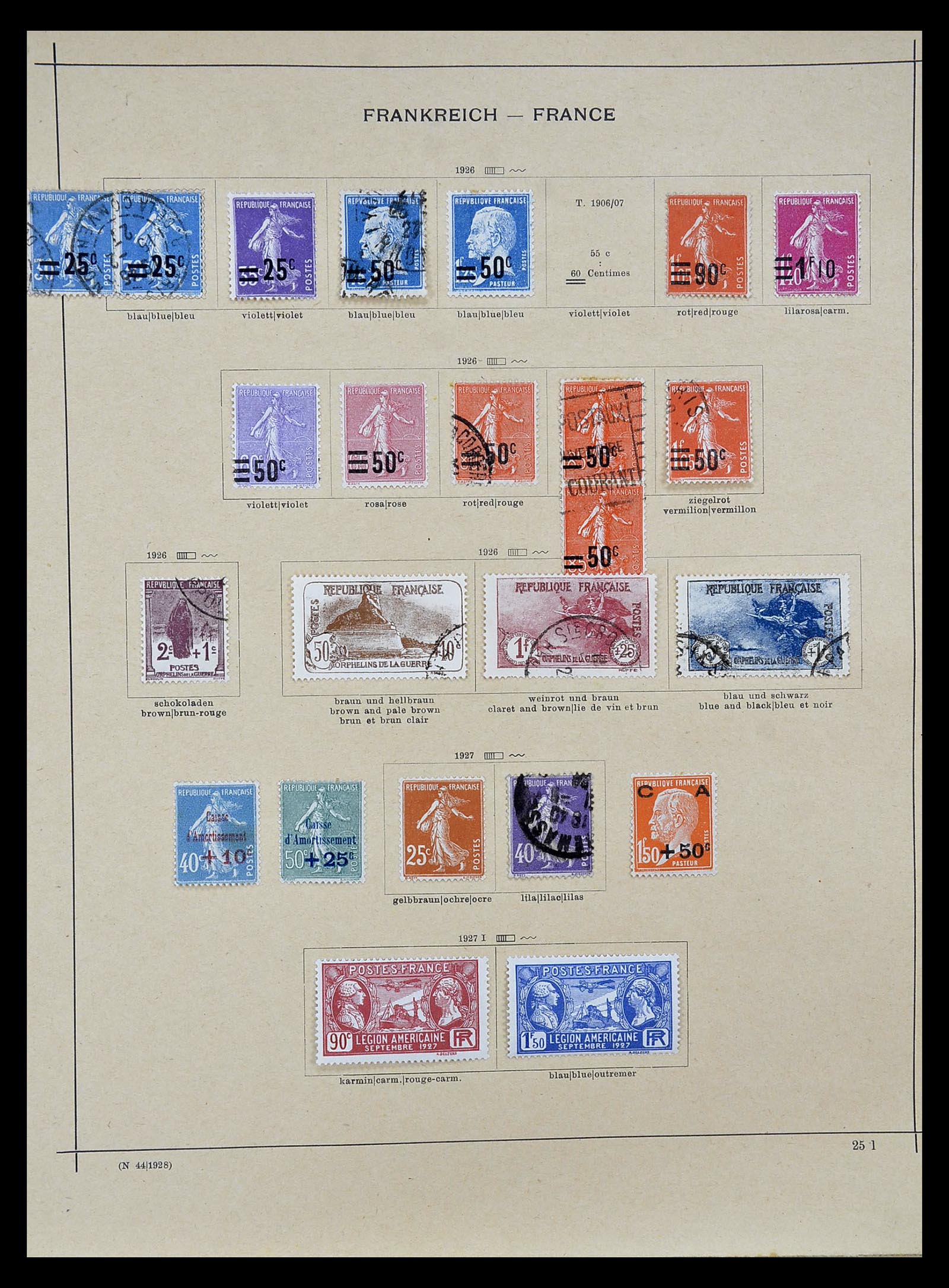 34802 012 - Postzegelverzameling 34802 Frankrijk 1849-1959.