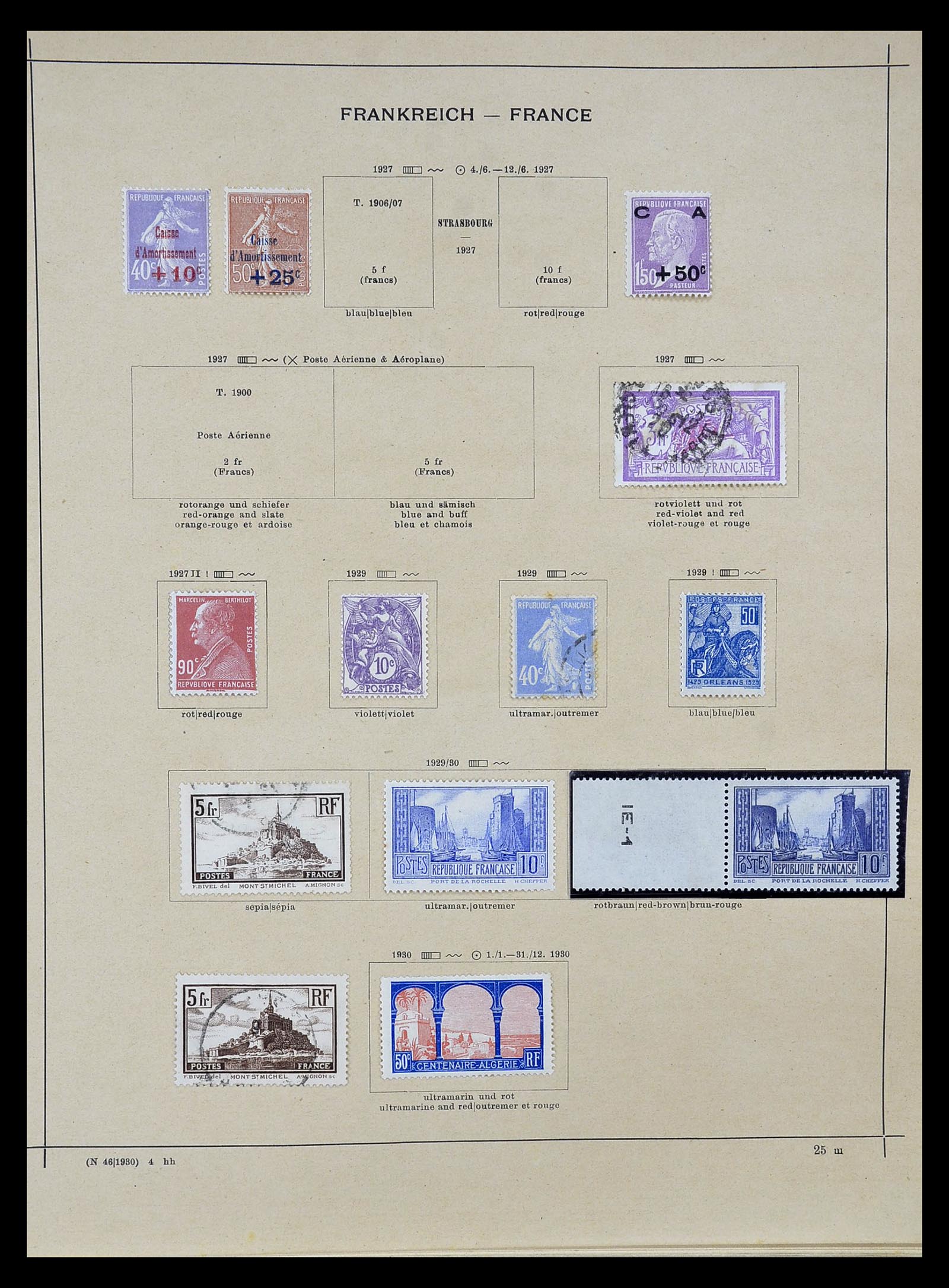 34802 013 - Postzegelverzameling 34802 Frankrijk 1849-1959.