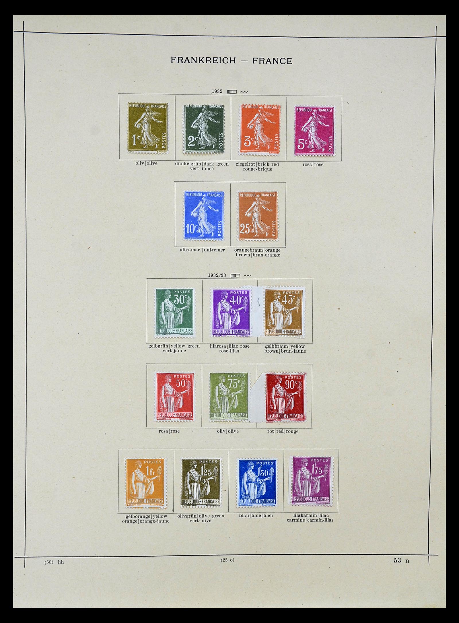 34802 015 - Postzegelverzameling 34802 Frankrijk 1849-1959.