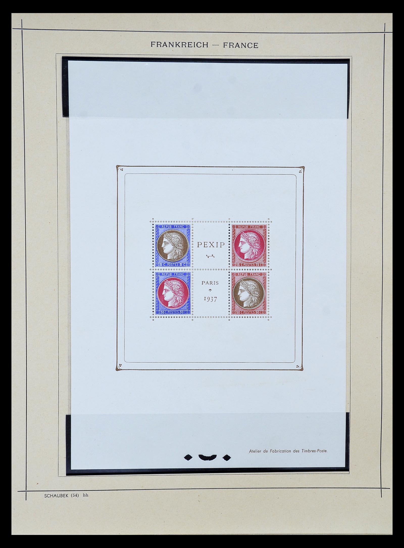 34802 021 - Postzegelverzameling 34802 Frankrijk 1849-1959.