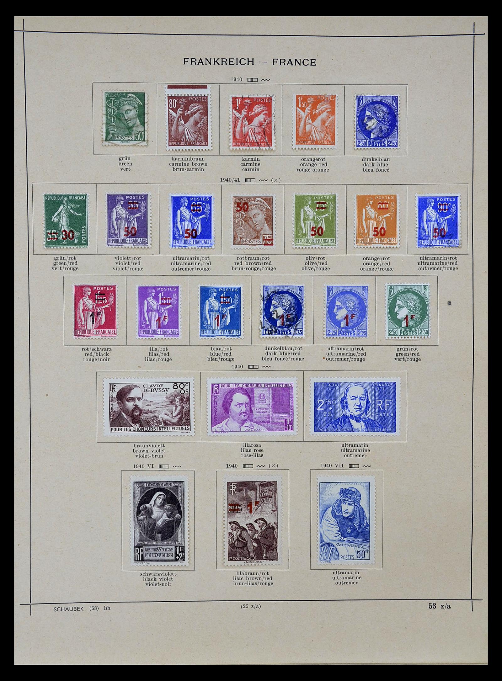 34802 029 - Stamp Collection 34802 France 1849-1959.