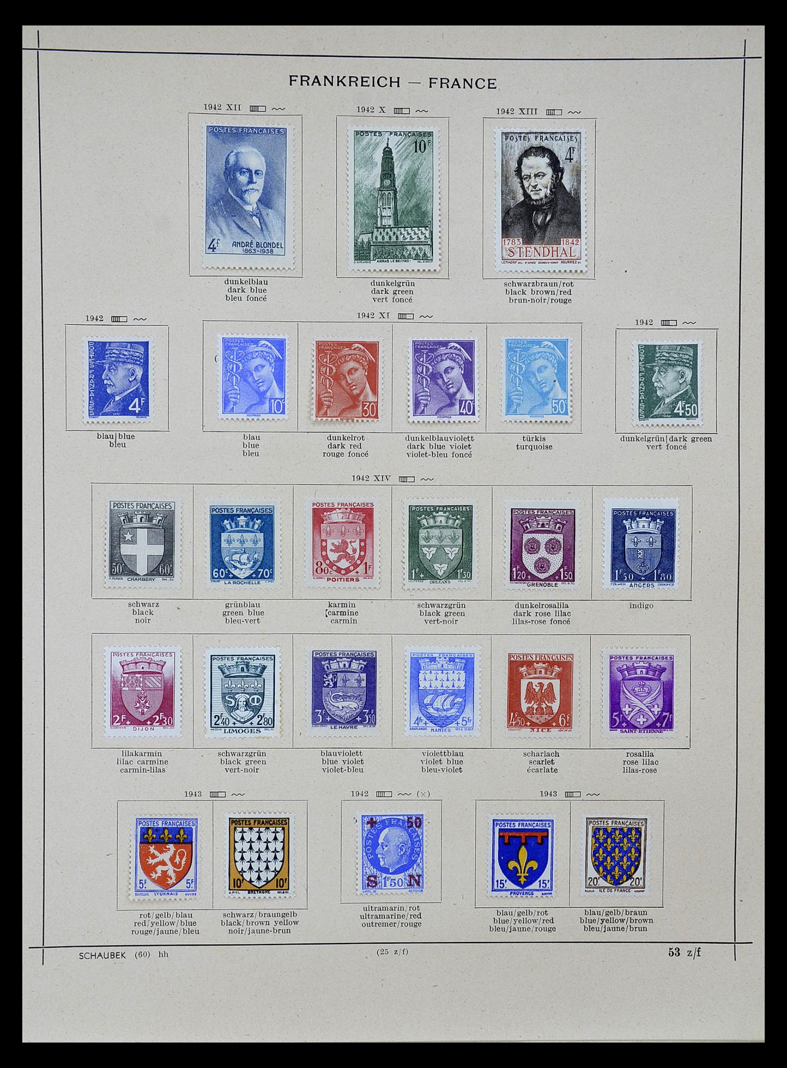 34802 034 - Postzegelverzameling 34802 Frankrijk 1849-1959.