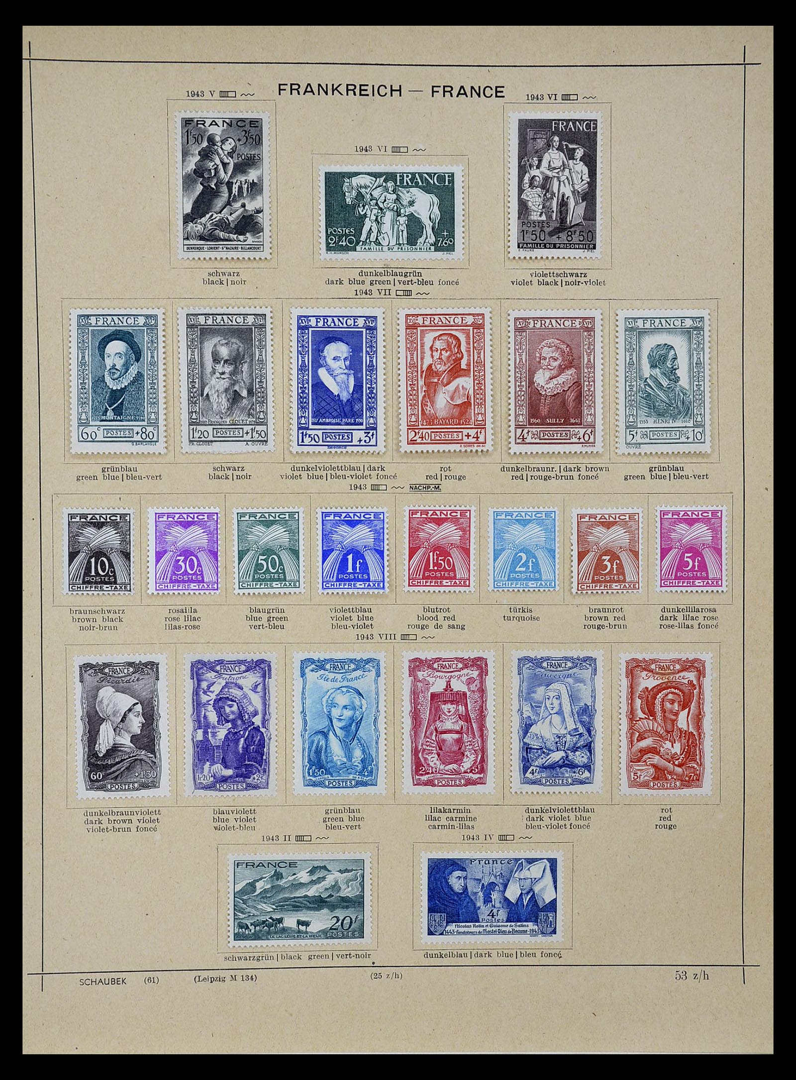 34802 035 - Postzegelverzameling 34802 Frankrijk 1849-1959.