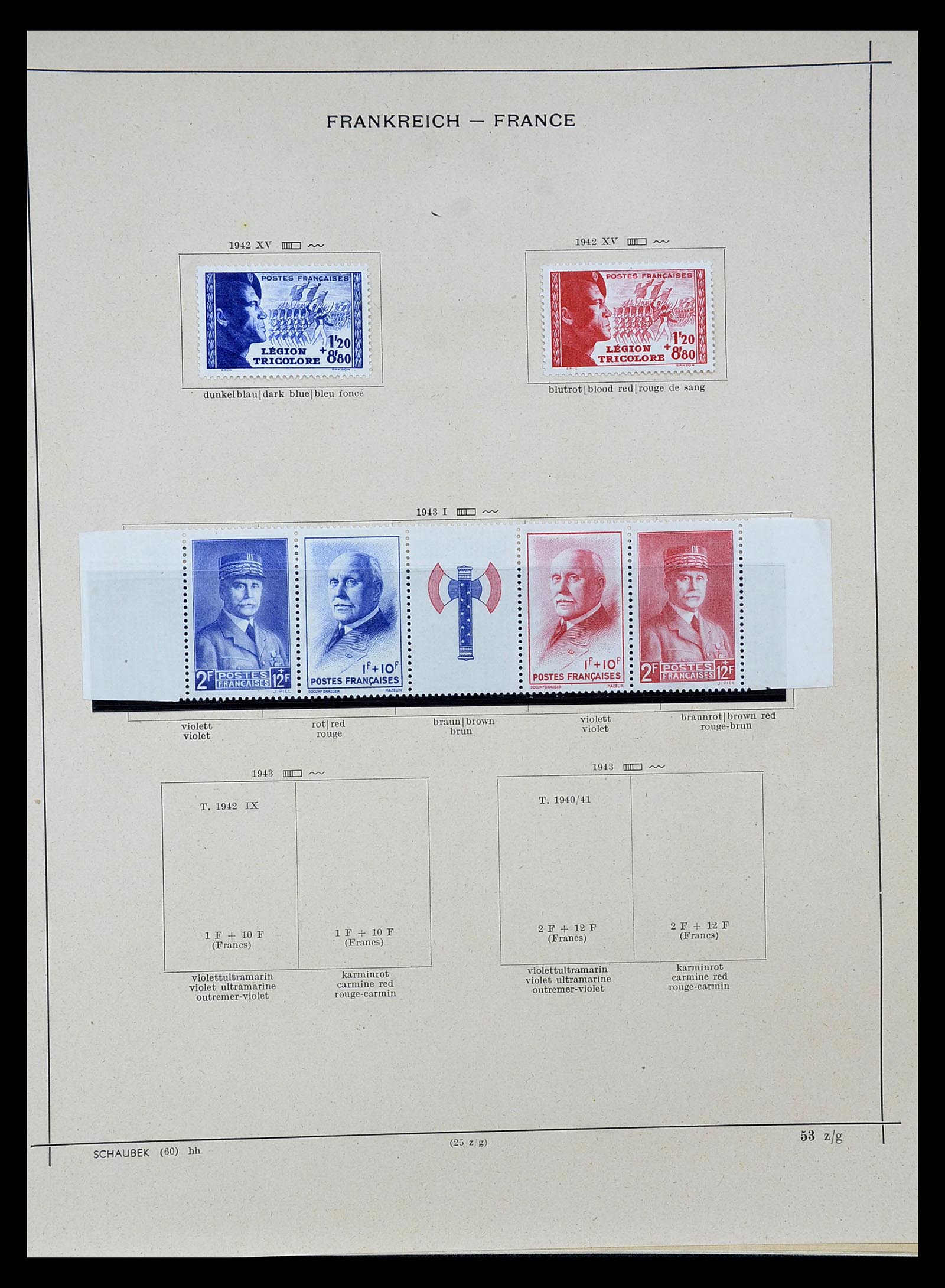 34802 036 - Postzegelverzameling 34802 Frankrijk 1849-1959.