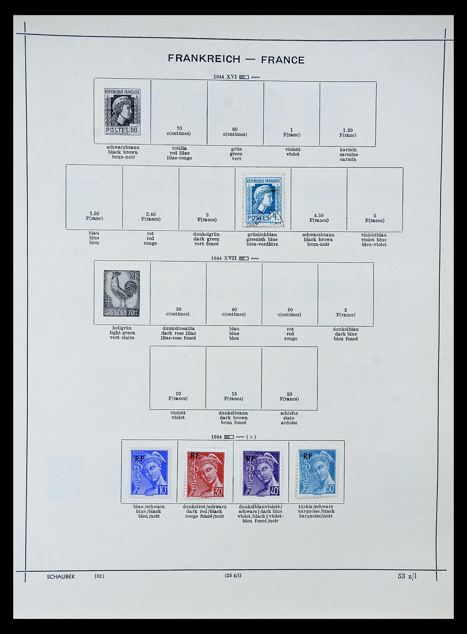 34802 039 - Postzegelverzameling 34802 Frankrijk 1849-1959.