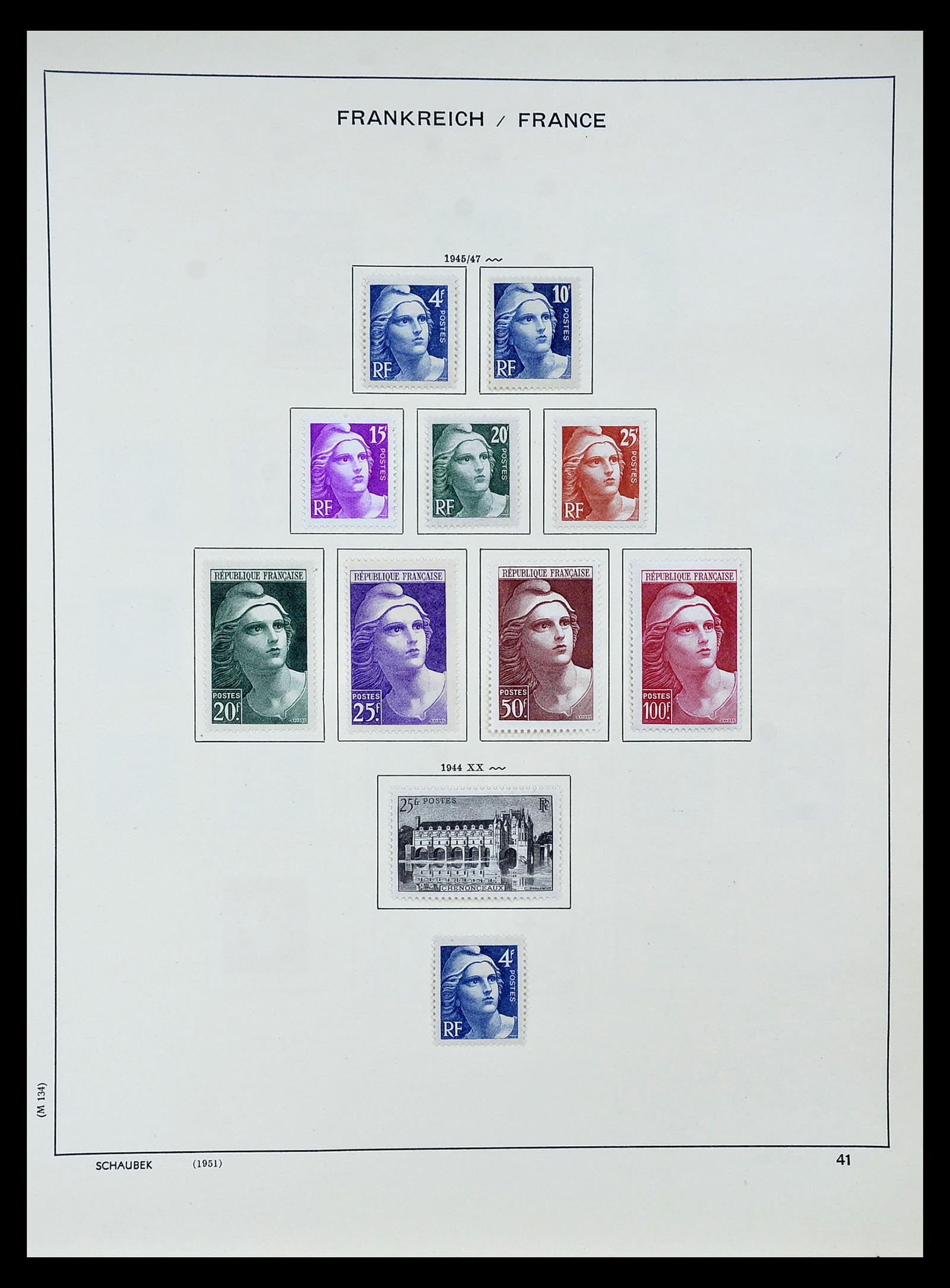 34802 042 - Postzegelverzameling 34802 Frankrijk 1849-1959.
