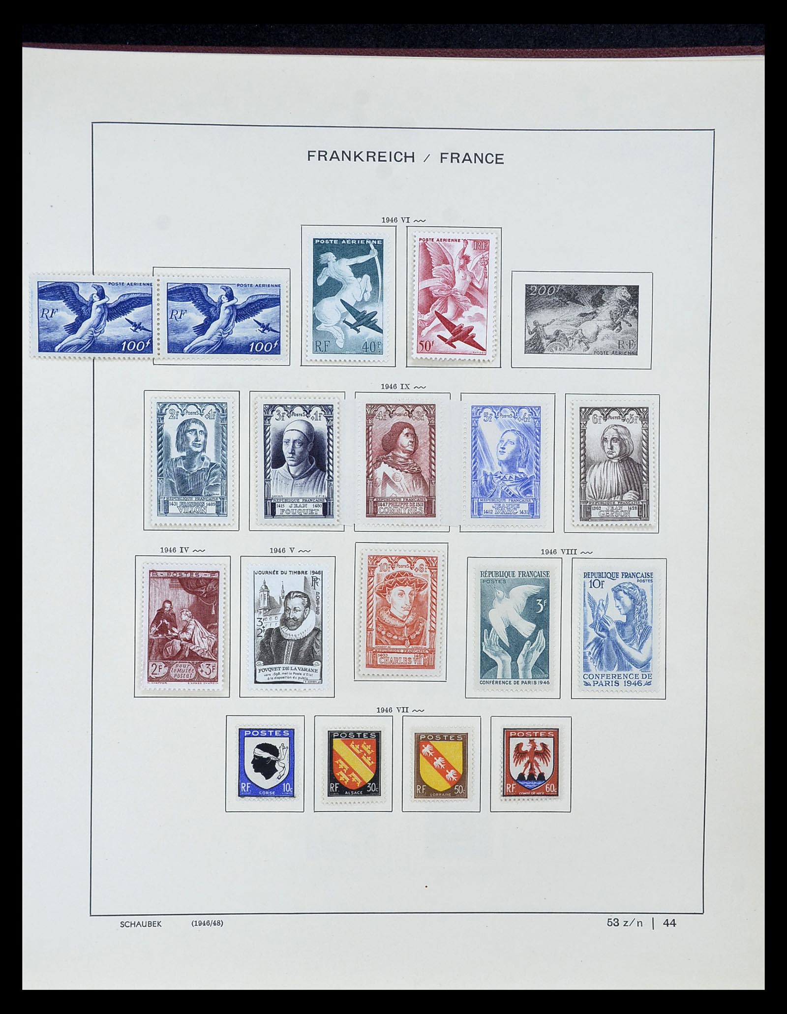 34802 045 - Postzegelverzameling 34802 Frankrijk 1849-1959.