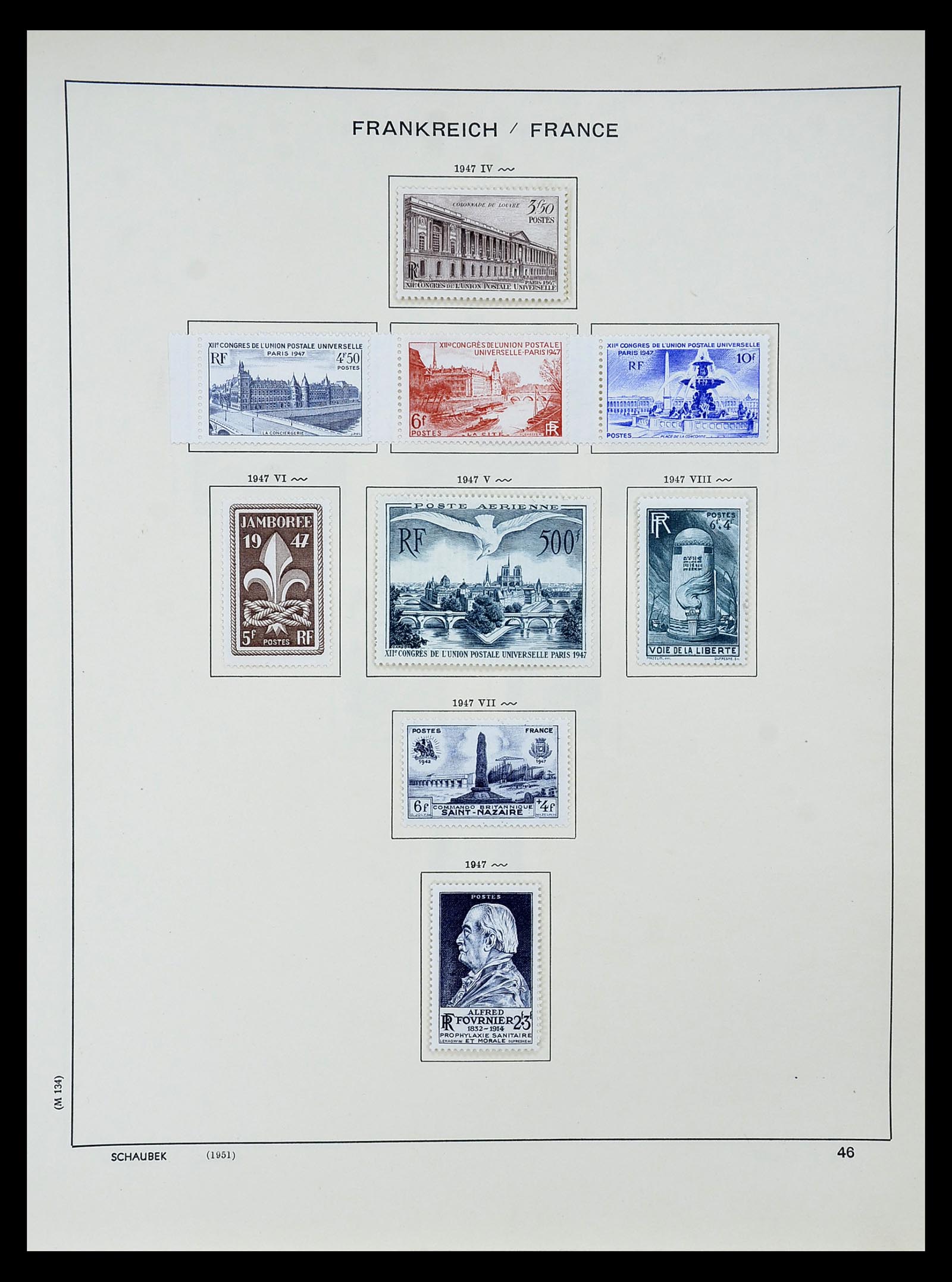 34802 047 - Postzegelverzameling 34802 Frankrijk 1849-1959.