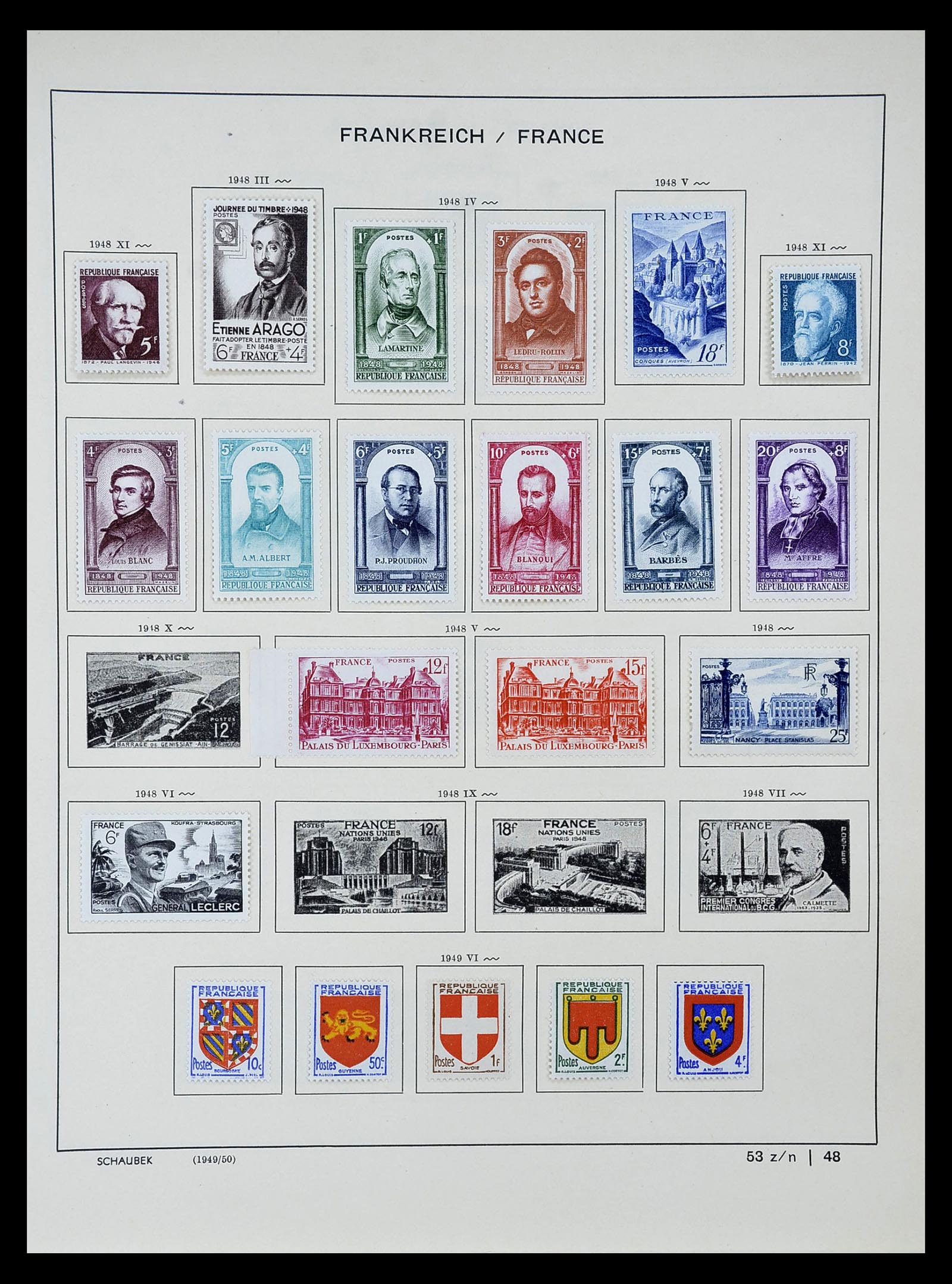 34802 049 - Postzegelverzameling 34802 Frankrijk 1849-1959.