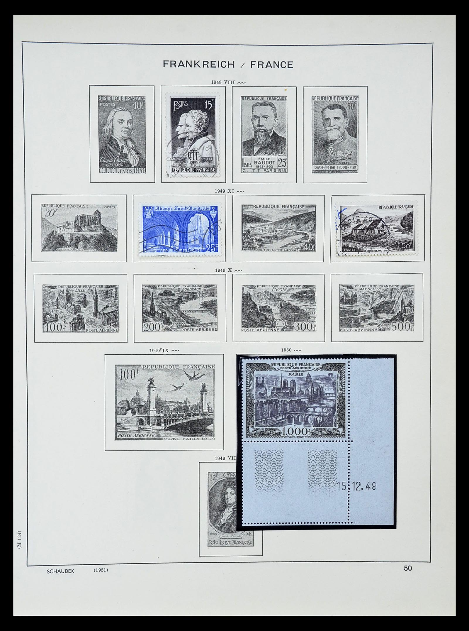 34802 051 - Postzegelverzameling 34802 Frankrijk 1849-1959.