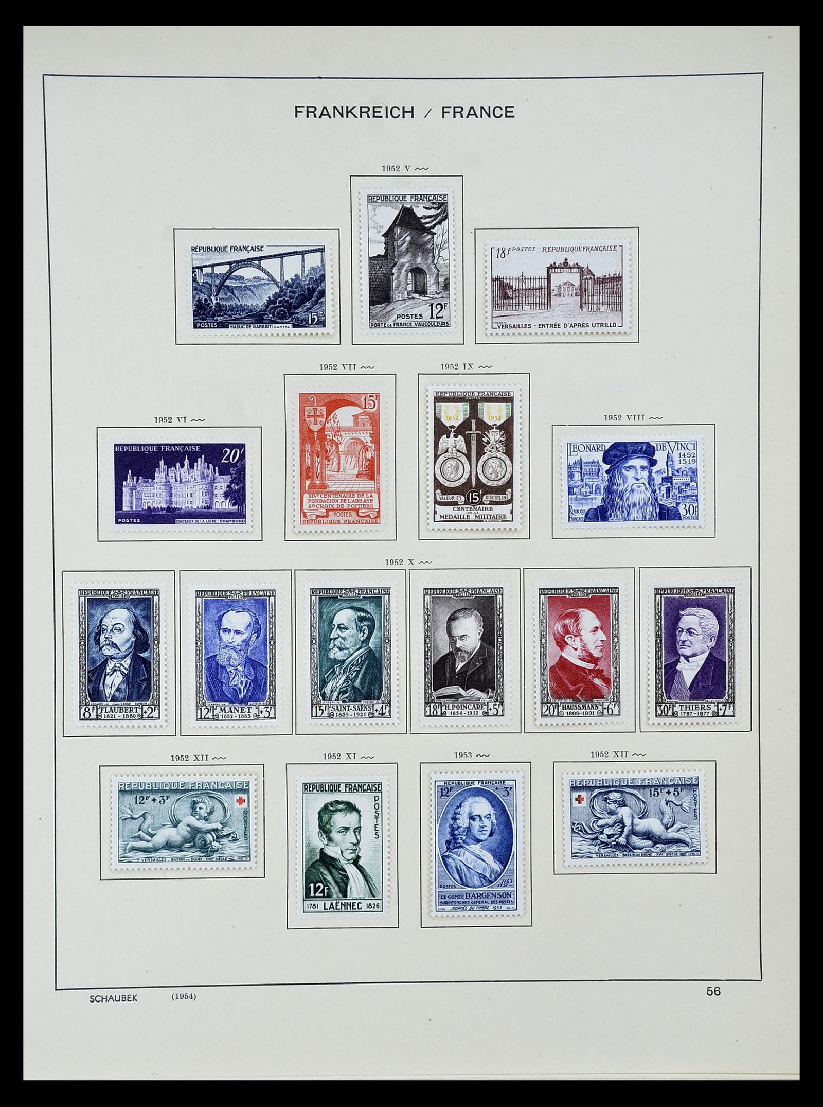 34802 057 - Postzegelverzameling 34802 Frankrijk 1849-1959.