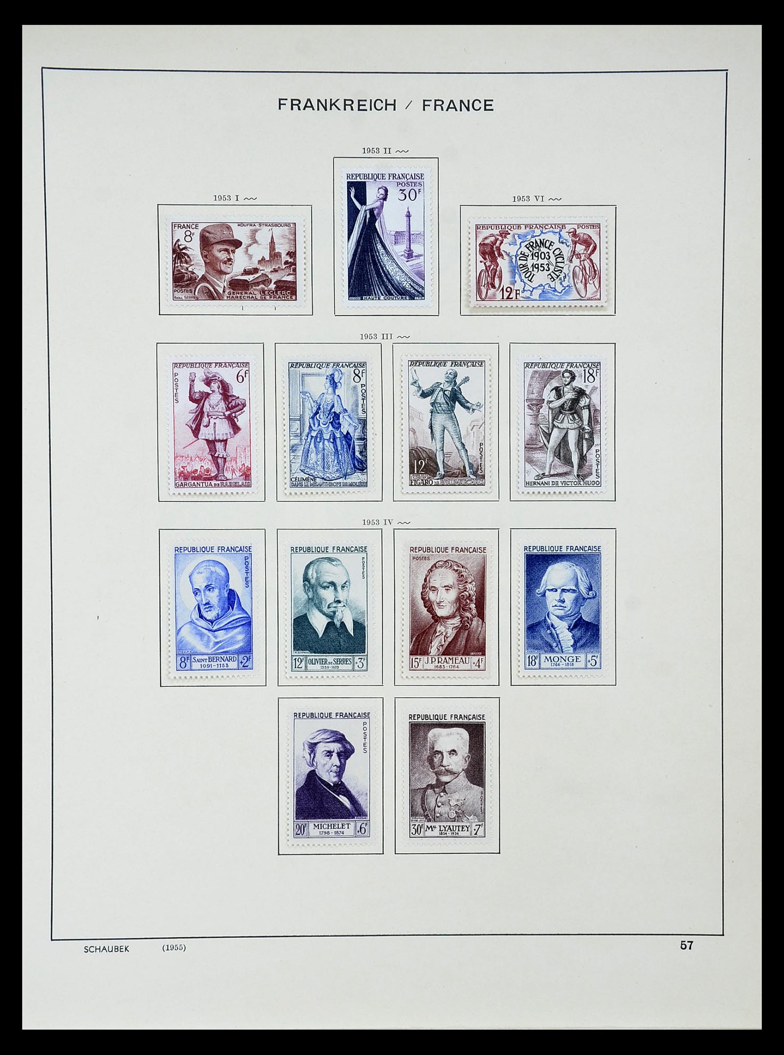 34802 058 - Postzegelverzameling 34802 Frankrijk 1849-1959.
